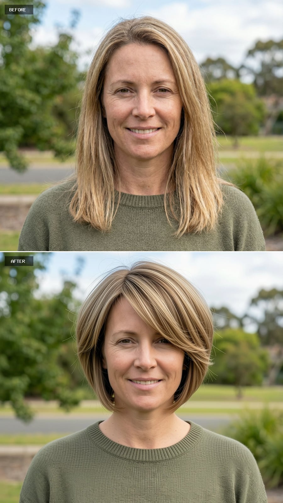 Soft Layered Pixie-bob In Natural Light Brown, Tapered Nape, Airy Crown Volume