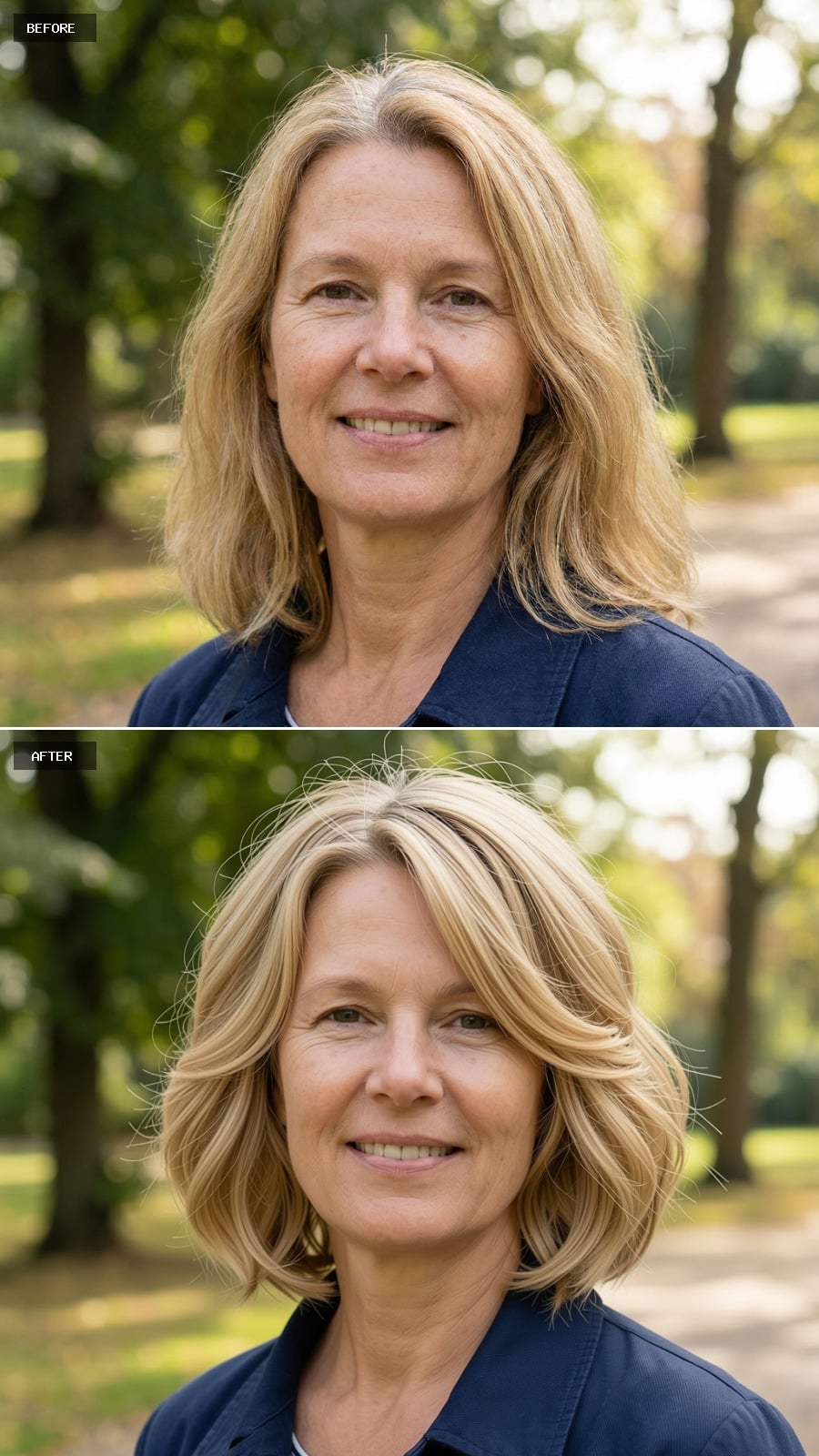 Textured Clavicle-length Bob In Sandy Blonde With Subtle Wave And Lift