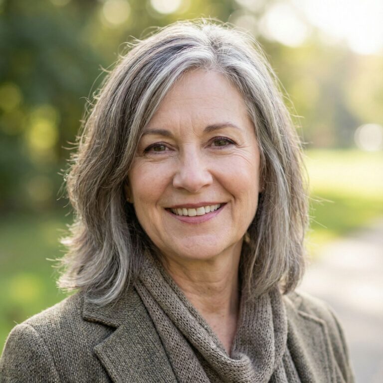 60 YO Woman with Grey Hair Goes Bonkers When She Sees 40 Different AI-Generated Hairstyle Versions of Herself