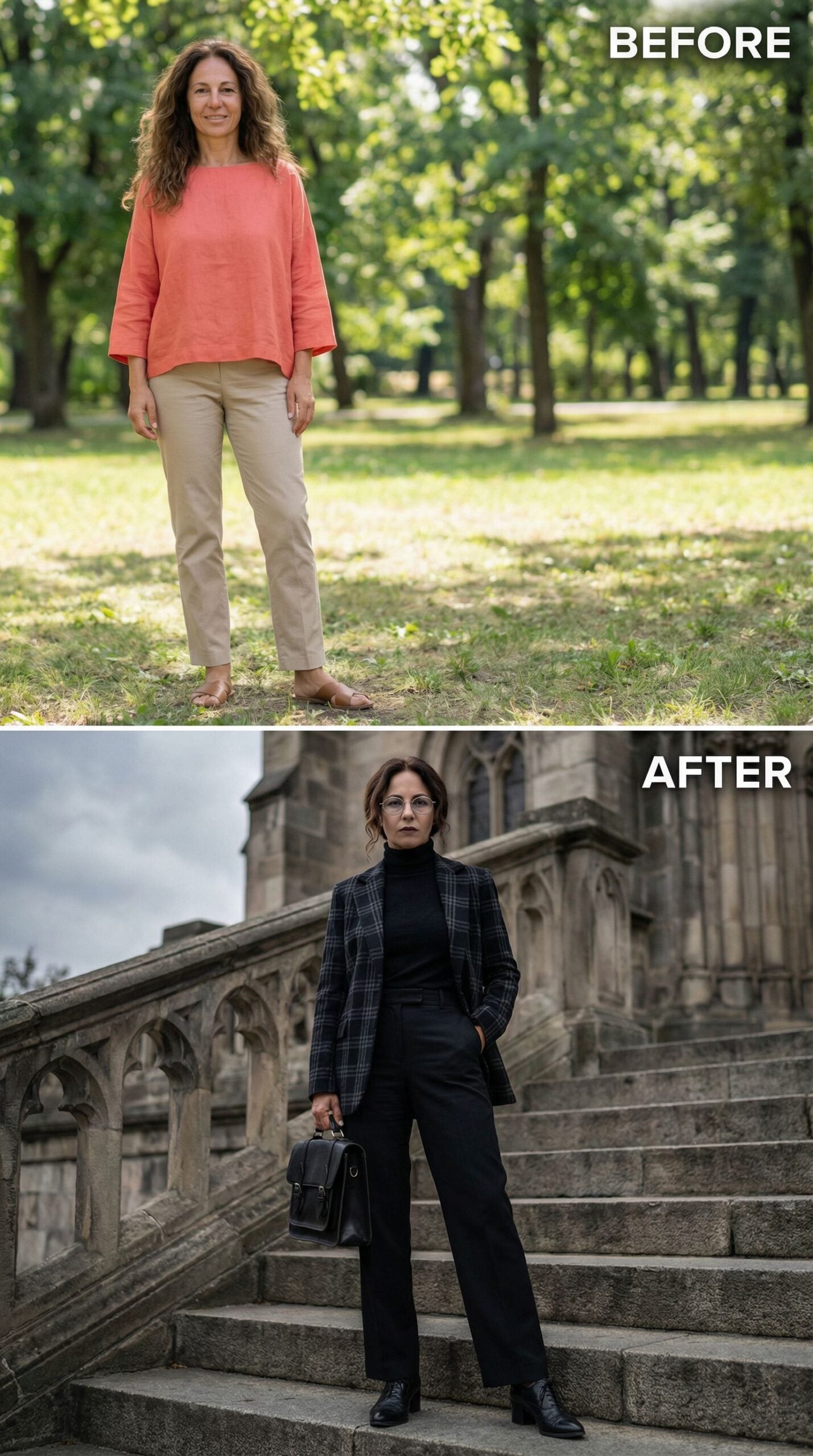 From Park Strolls to Gothic Architecture in Tailored Plaid