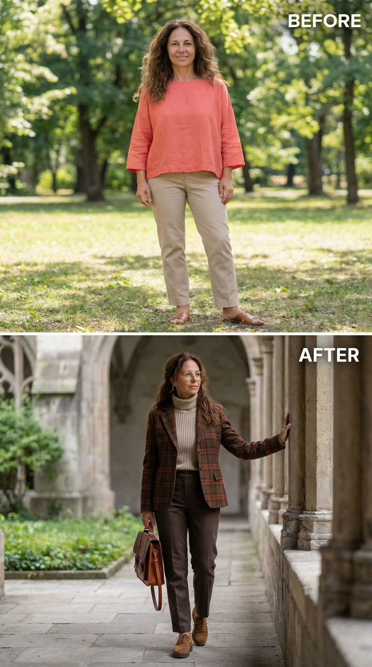 Plaid Blazer and Turtleneck Turn Academic Fantasy Into Reality