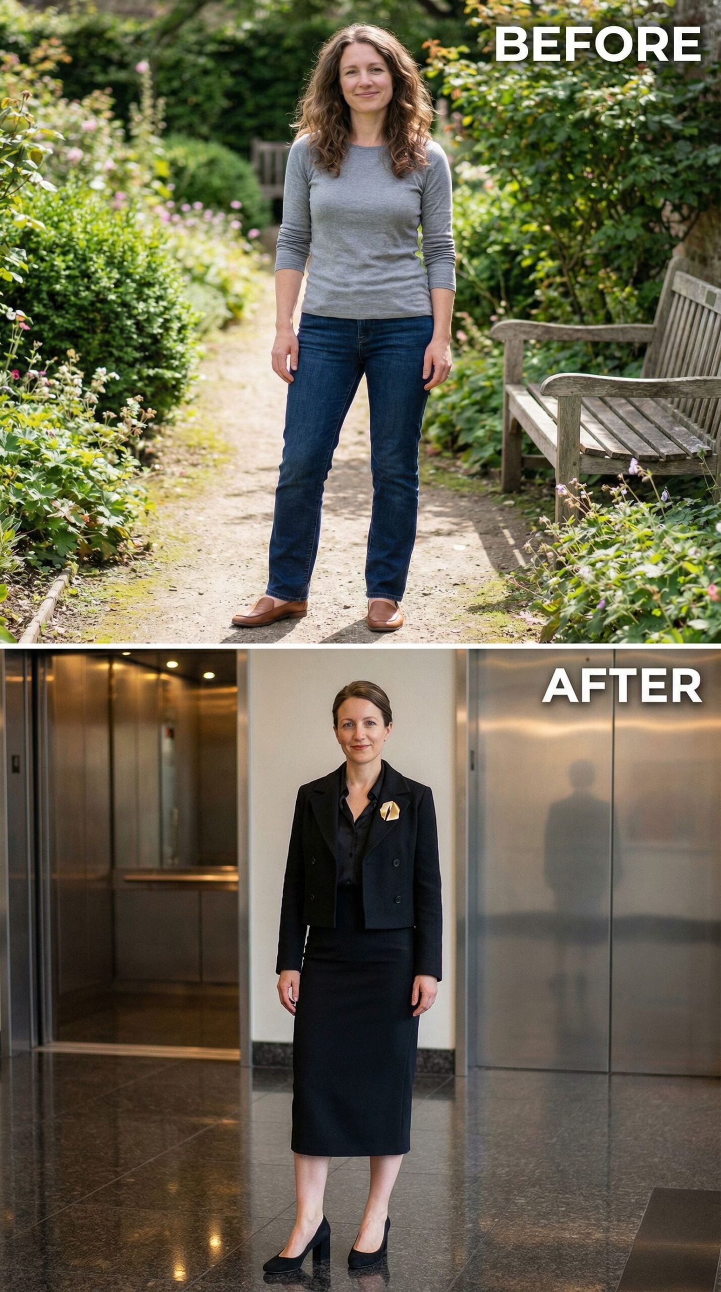 Casual Garden Walk Becomes Polished Corporate Authority