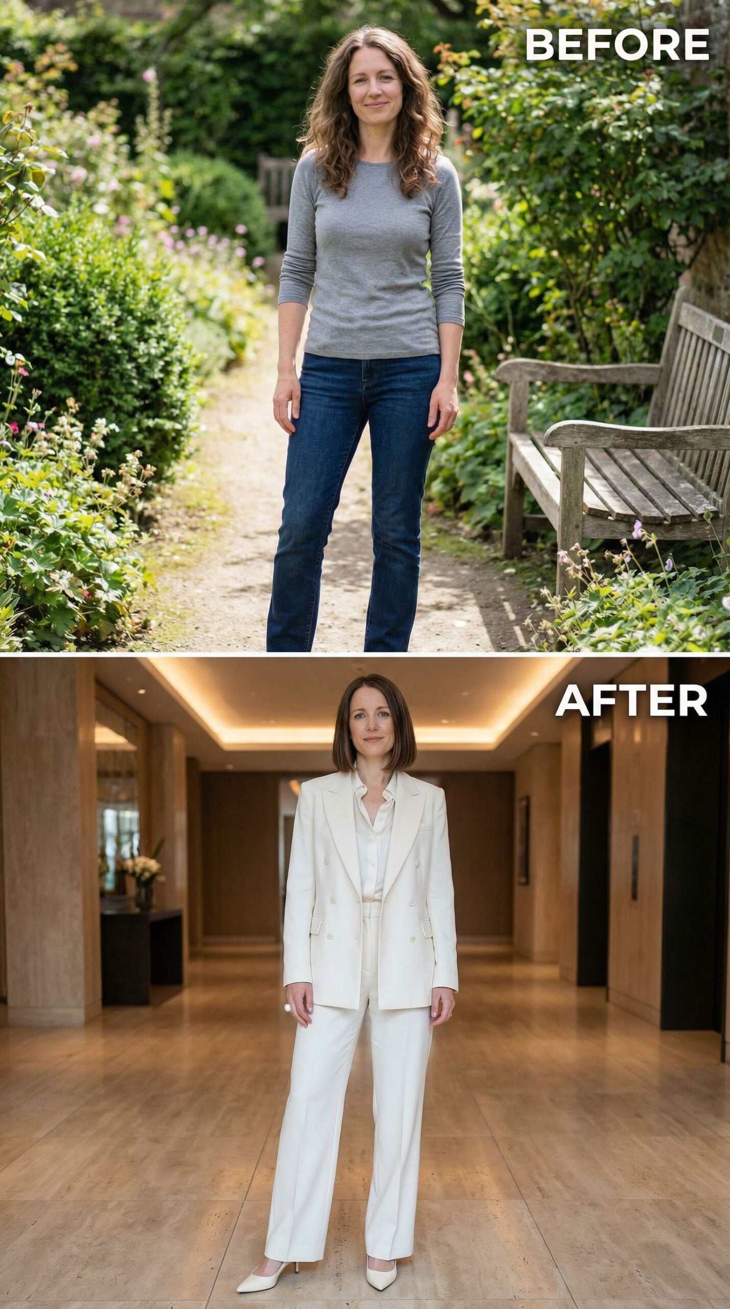 From Casual Garden Stroll to Ivory Power Suit Authority