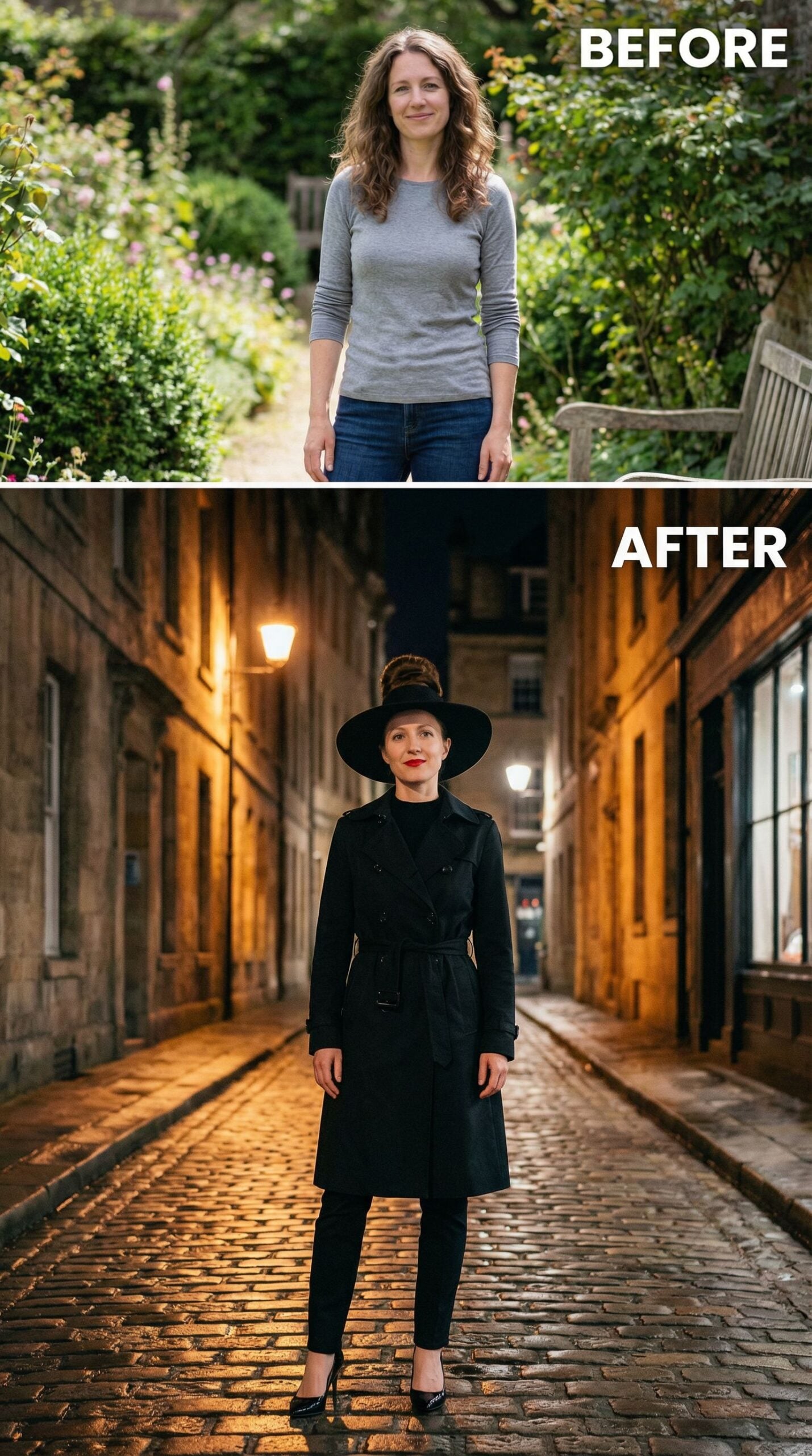 From Garden Casual to Noir Mystery in One Wardrobe Shift