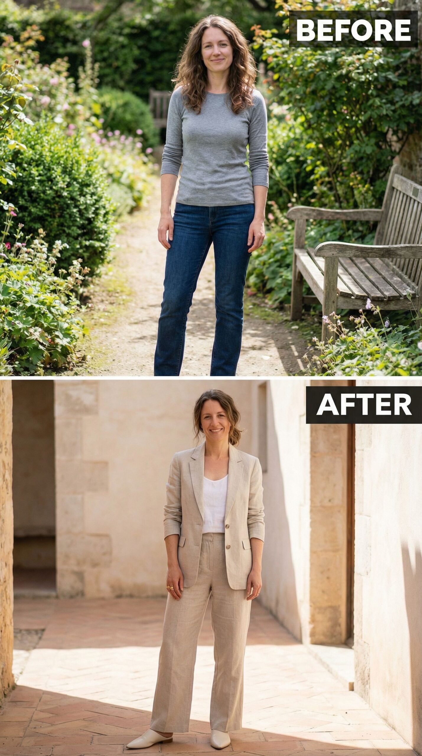 Linen Suiting in Sand and Stone Makes Minimalism Sharp