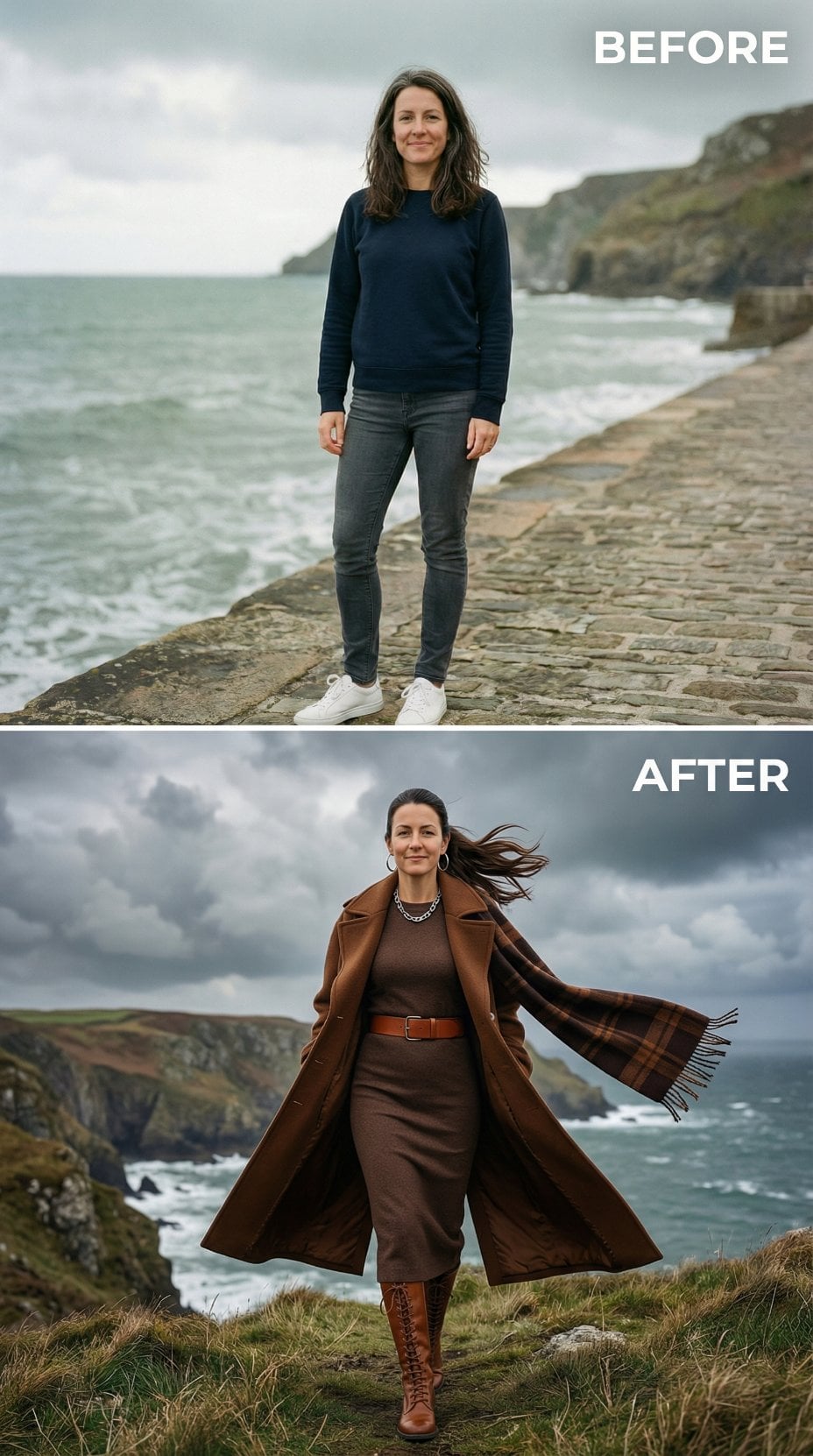 Cobblestone Casualwear to Windswept Grass in Chocolate and Caramel