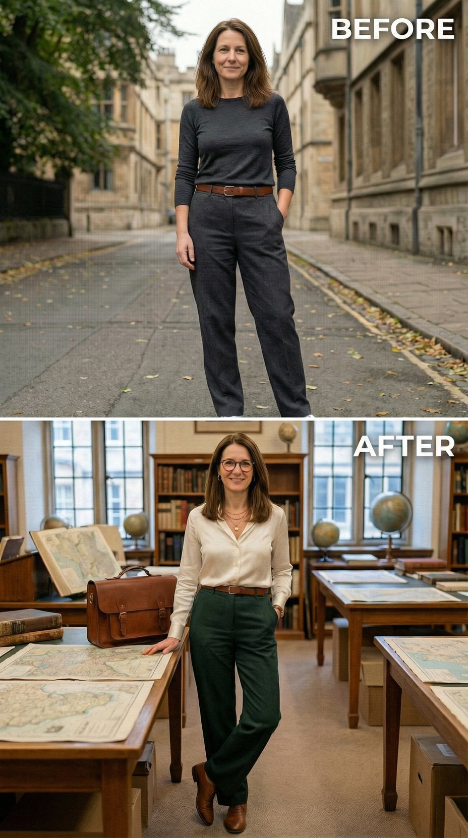 Charcoal Street Basics Move Indoors to Cream Silk and Forest Wool