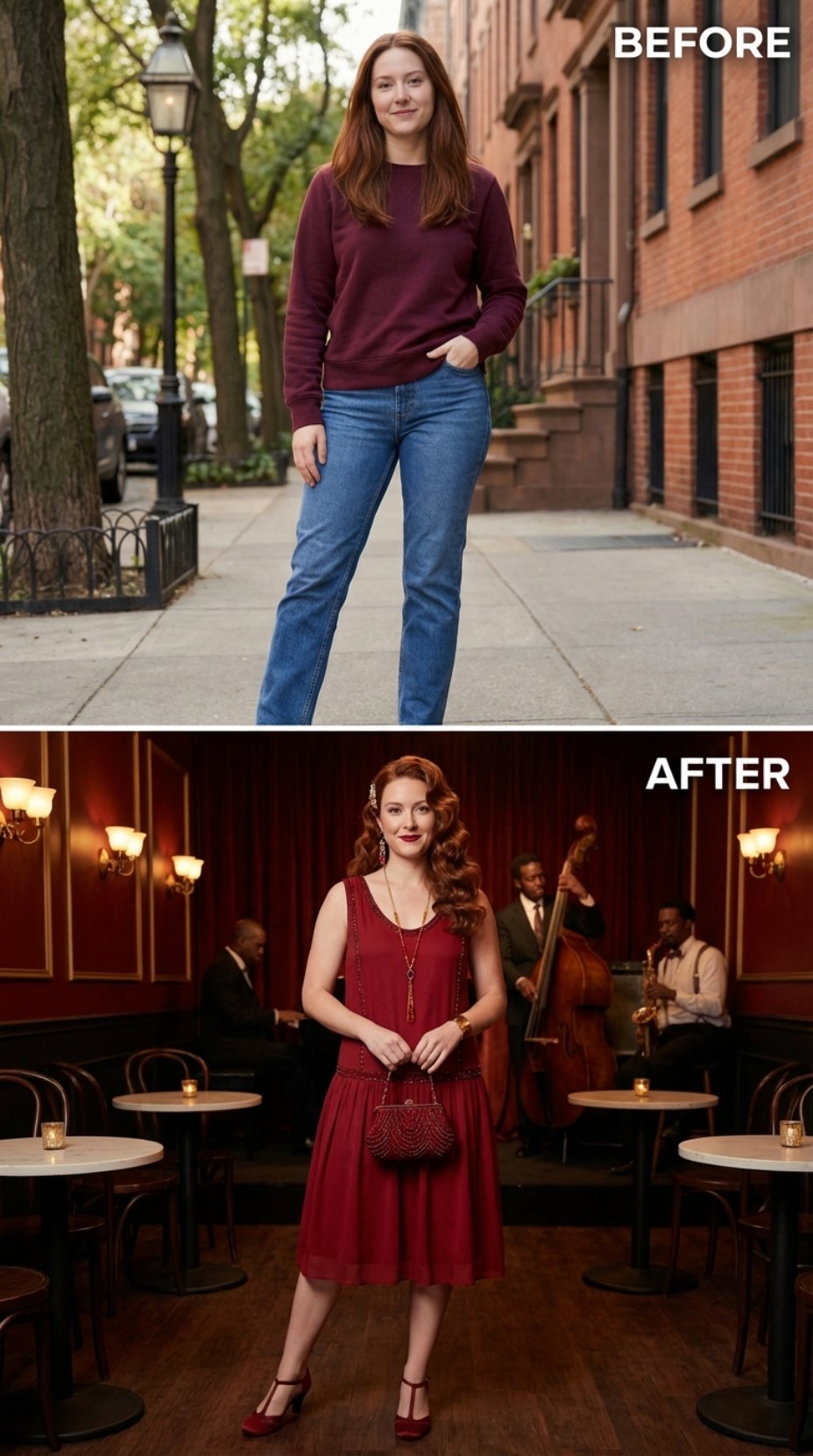 From Everyday Denim to Drop-Waist Red Velvet Cocktail Hour