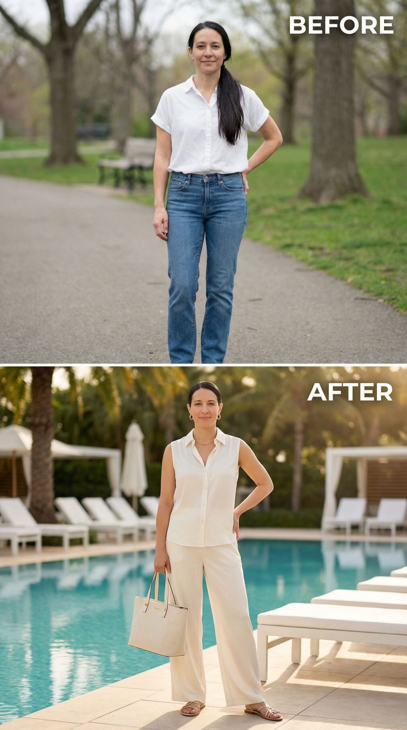 From Park Path to Poolside: How One Outfit Change Does Everything