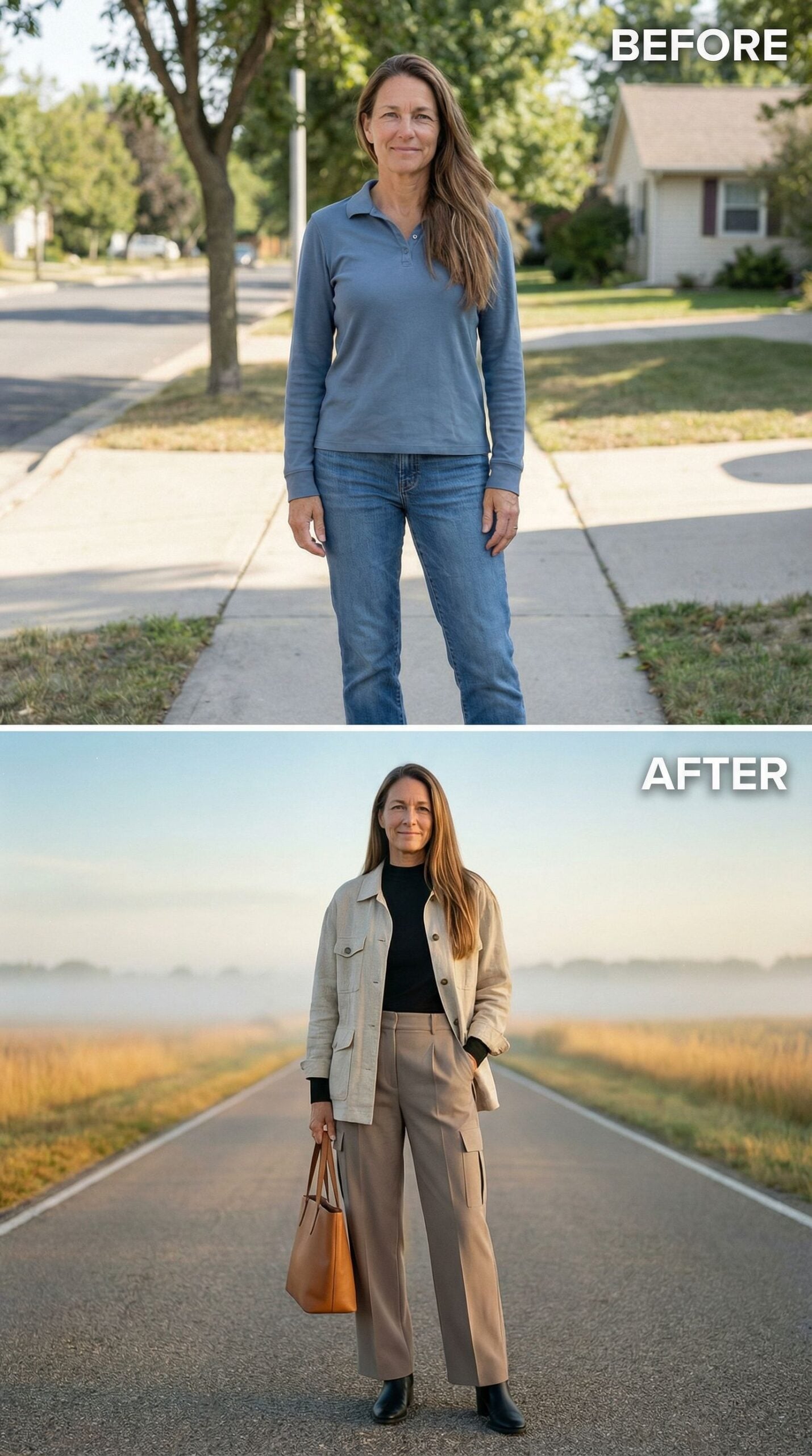 Casual Denim Trades Up for Tailored Neutrals and Polished Layers