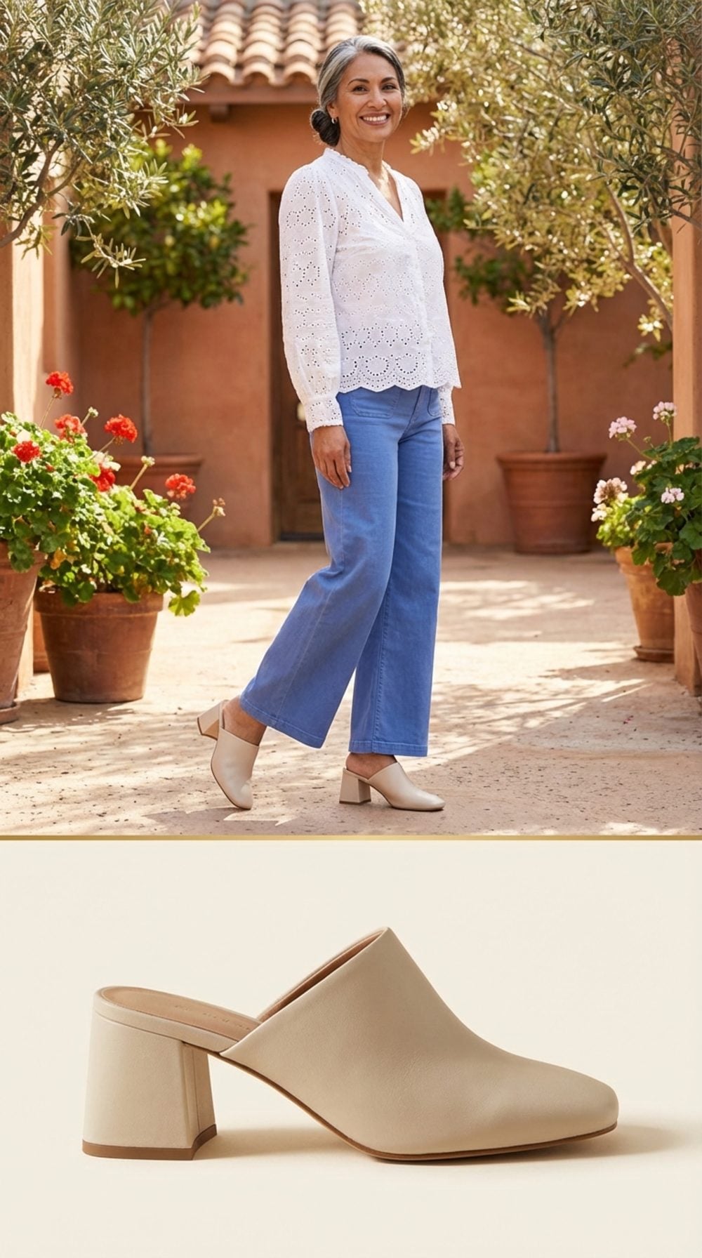 Low Heeled Mules With a Block Sole: The Spring Hybrid