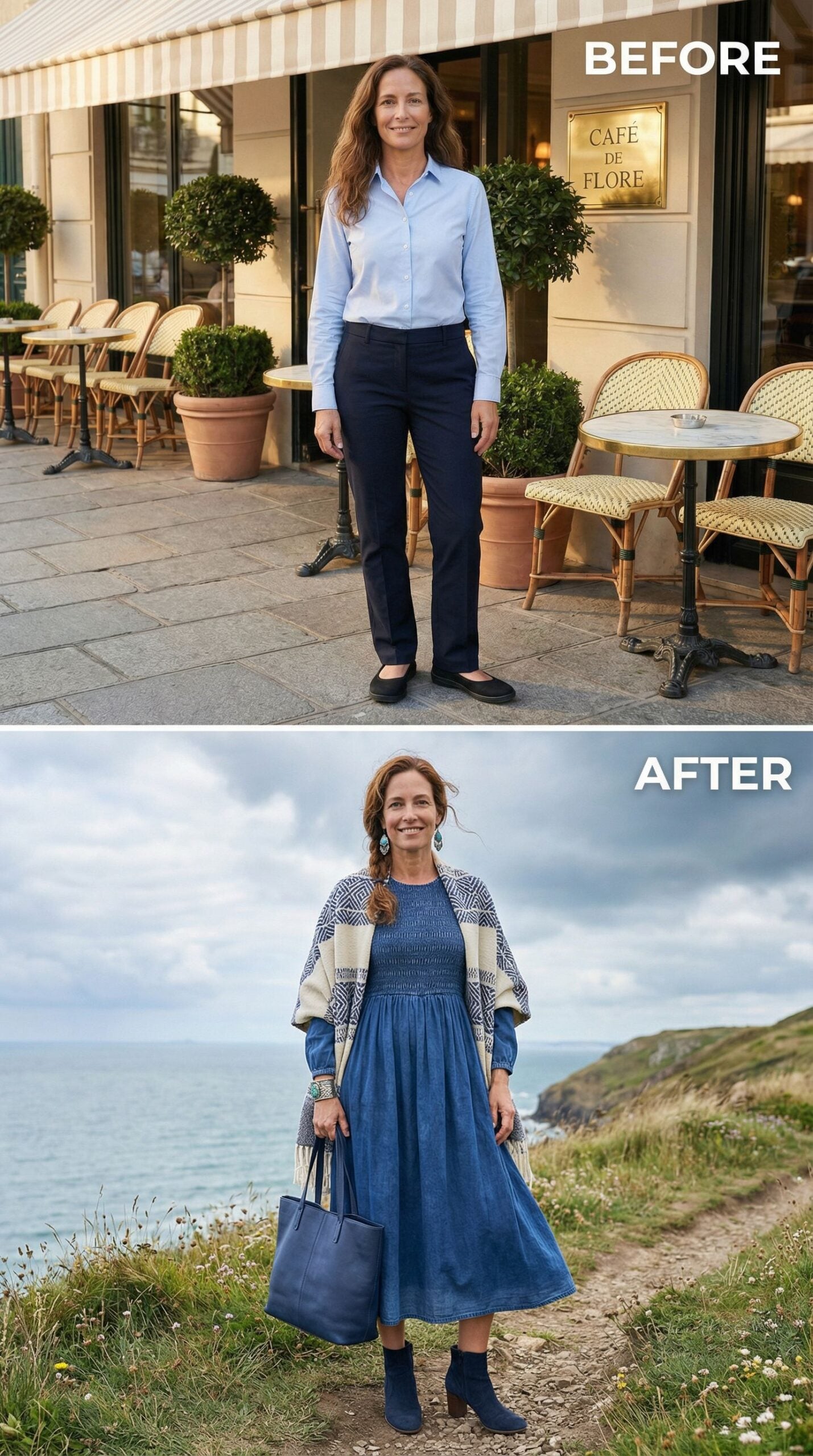 From Parisian Café Uniform to Clifftop Cottagecore With Bohemian Edge