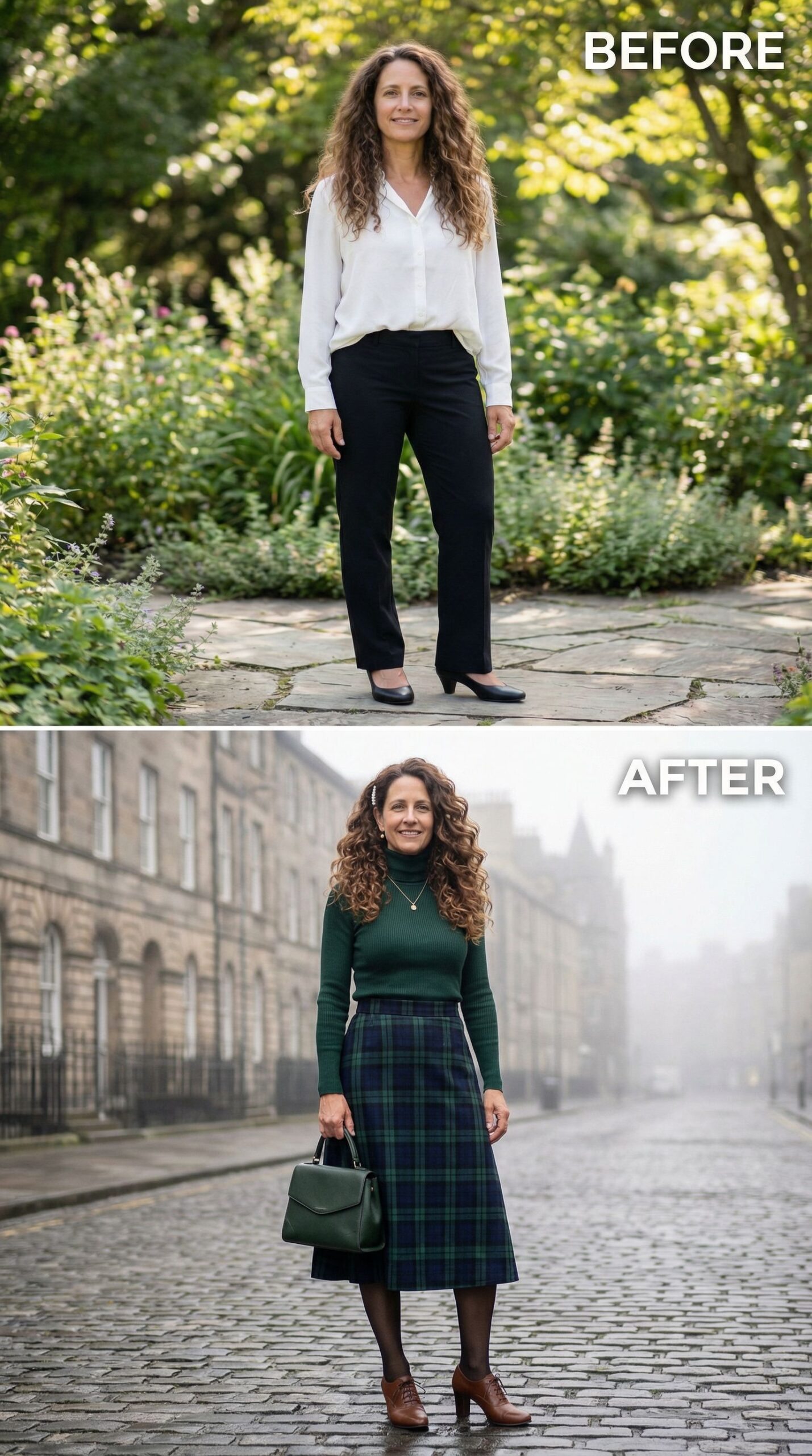 From Basic Business Casual to Tartan Midi Scholar