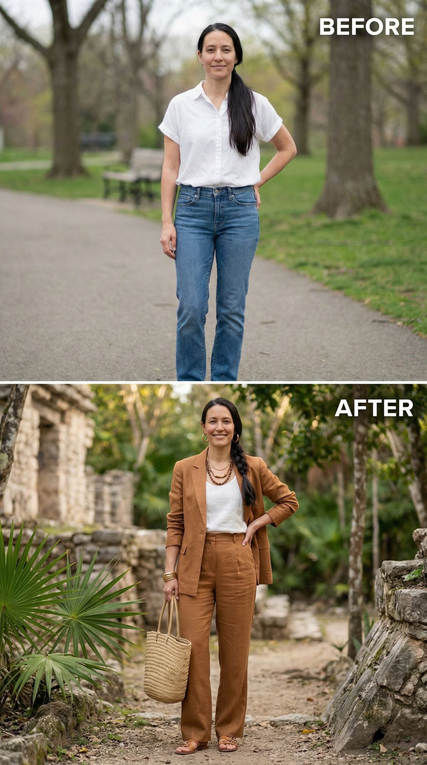 From Park Path to Ruins Chic: One Woman's Resort Luxe Moment