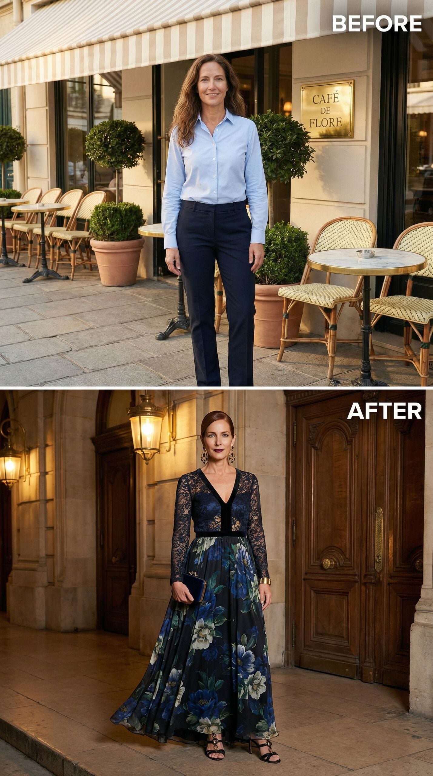 From Café de Flore to Candlelit Courtyard: One Woman's Evening Shift