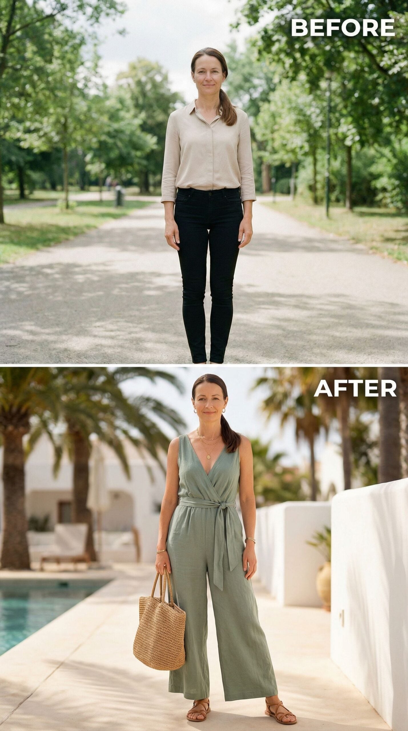 From Park Path to Poolside: One Outfit Changes Everything