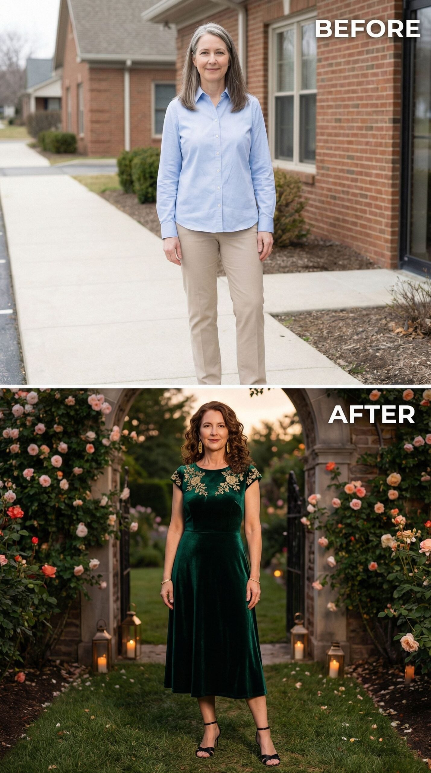 From Boardroom Basics to Garden Party Glamour in Emerald Velvet