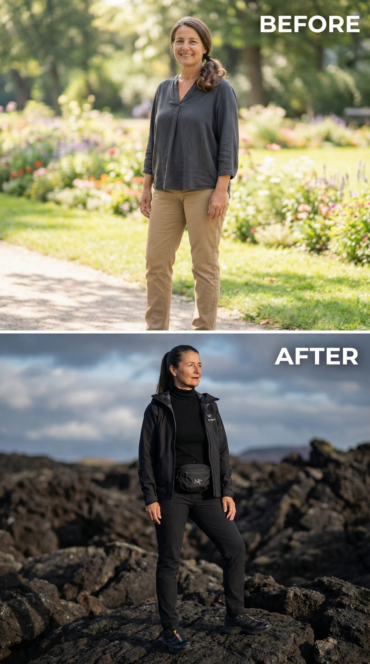 From Garden Stroll to Lava Field: One Woman's Style Reset