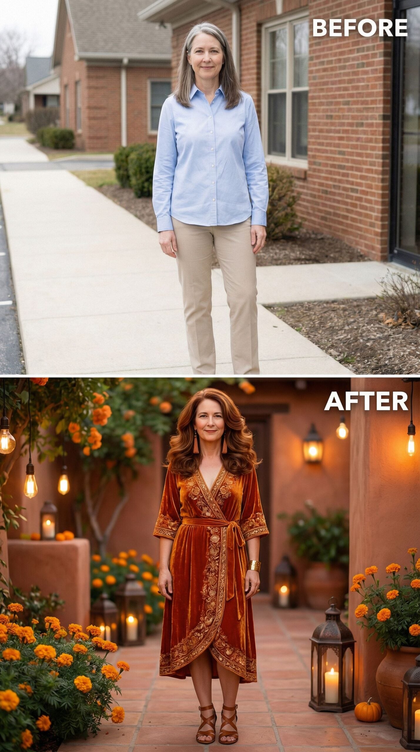 Copper Velvet and Candlelight After Dark