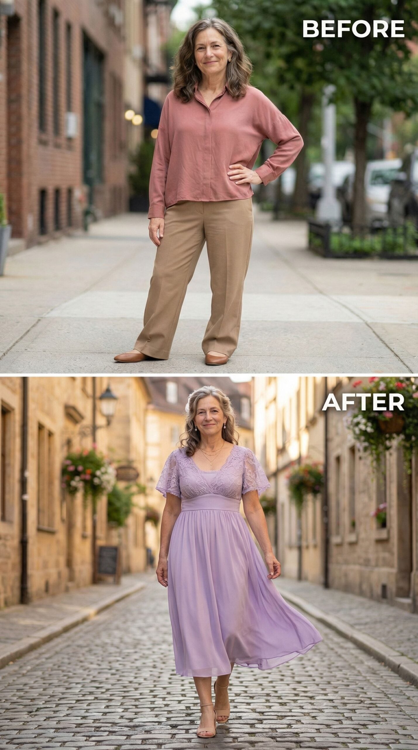 From Casual Sidewalk to Cobblestone Regency: One Dress Does It All