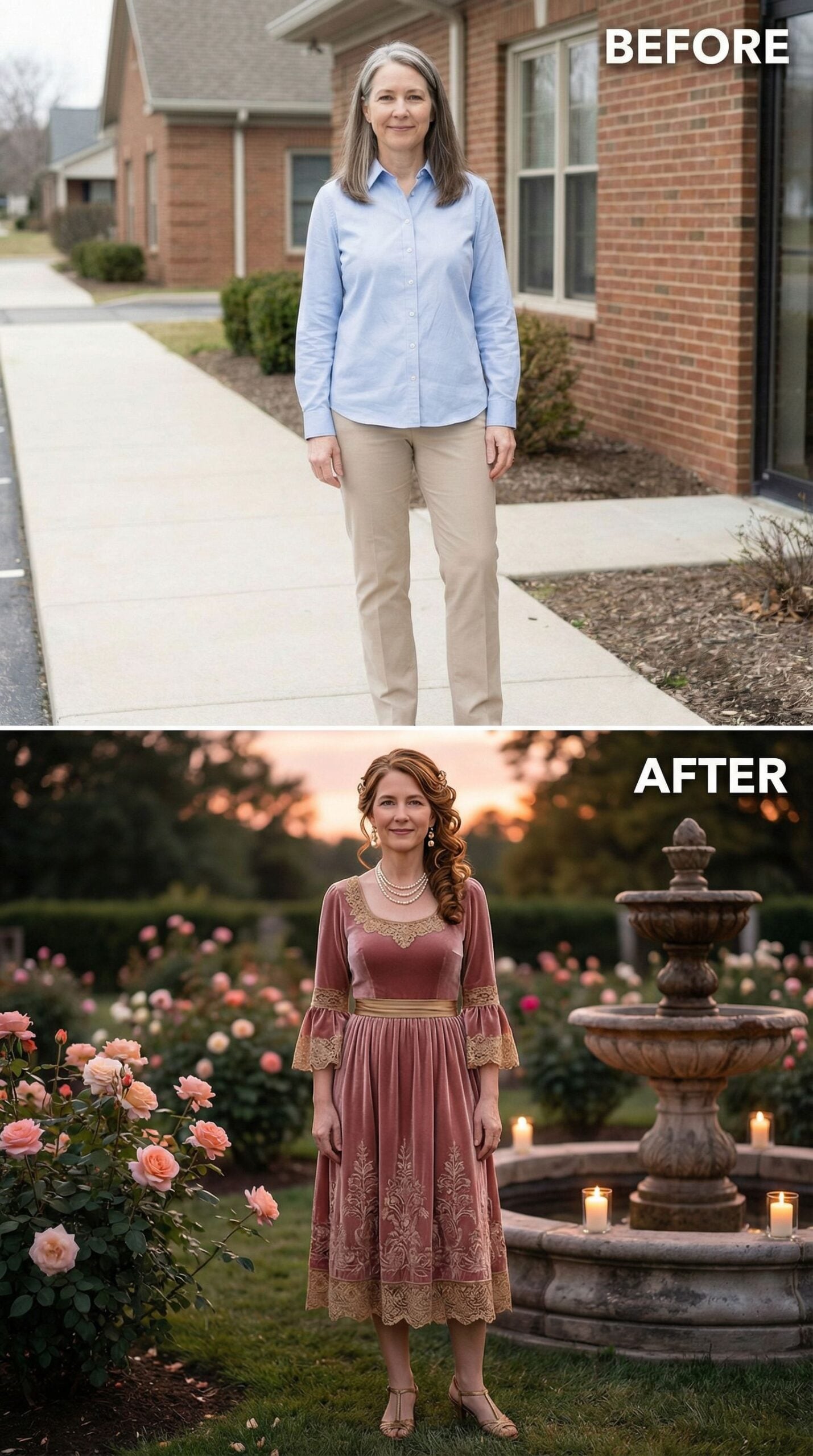 From Office Casual to Renaissance Romance in Rose and Gold