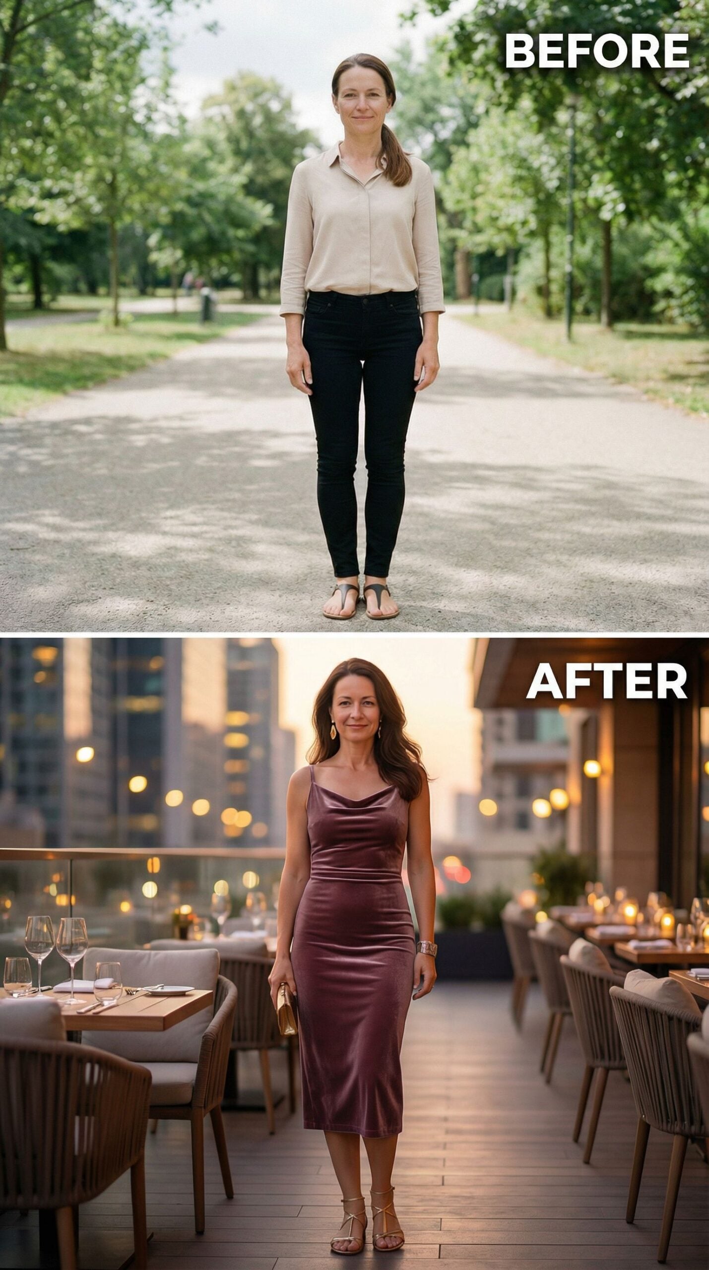 From Park Path to Rooftop Terrace: How One Outfit Change Rewrites the Room