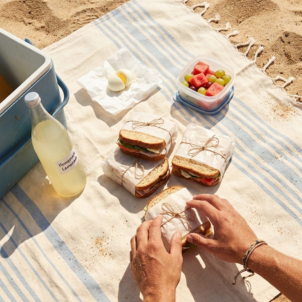 Sandwiches Wrapped in Wax Paper, Not a Baggie in Sight