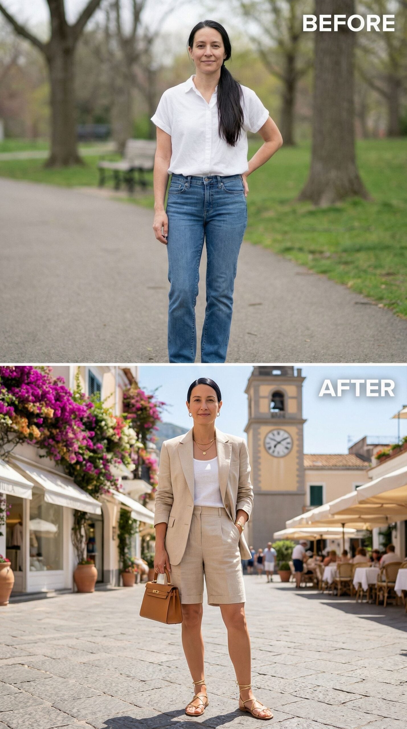 From Park Path to Piazza: How One Outfit Change Does All the Work