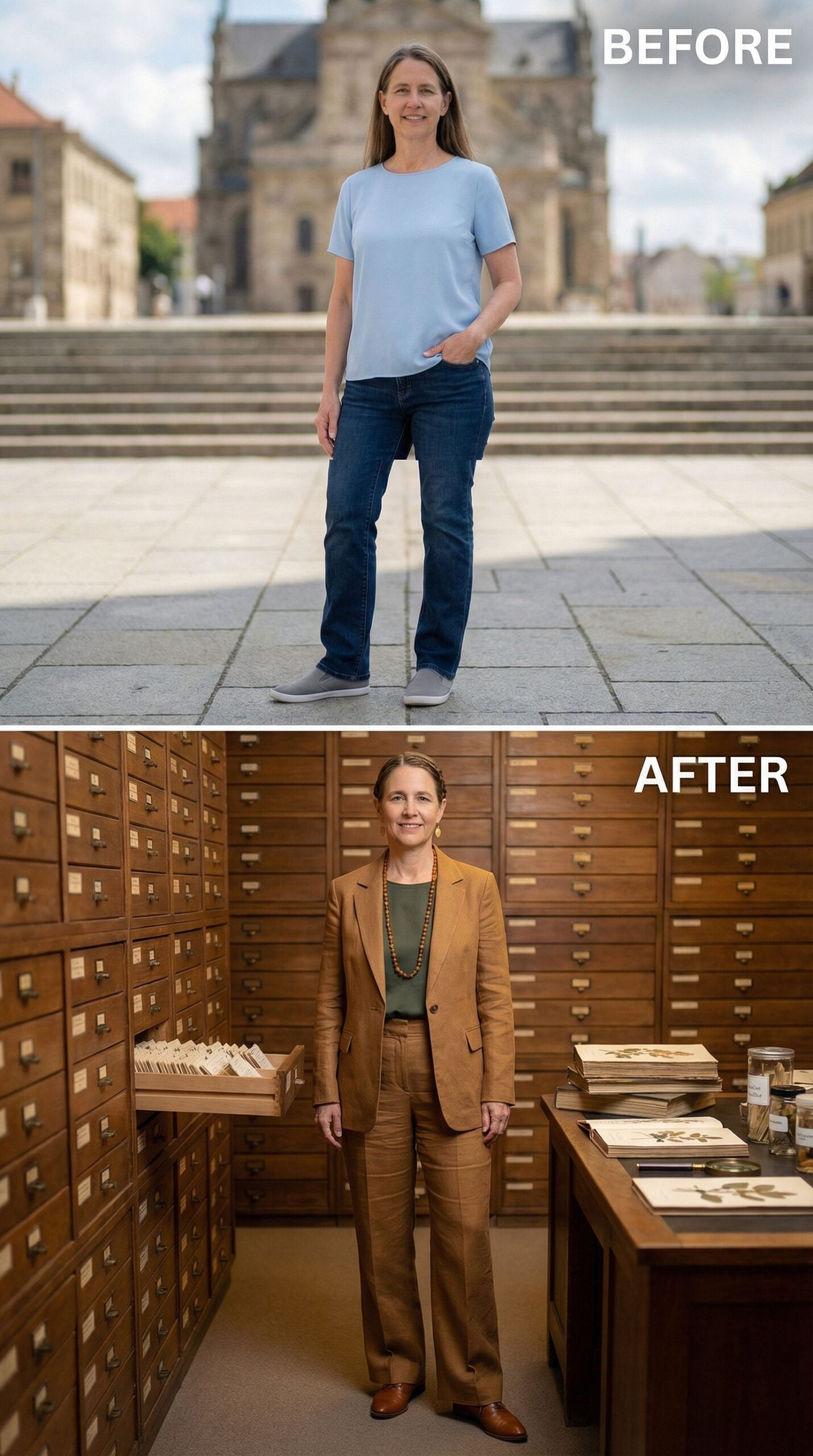 Caramel Suiting Against Archive Wood Whispers Professional Polish