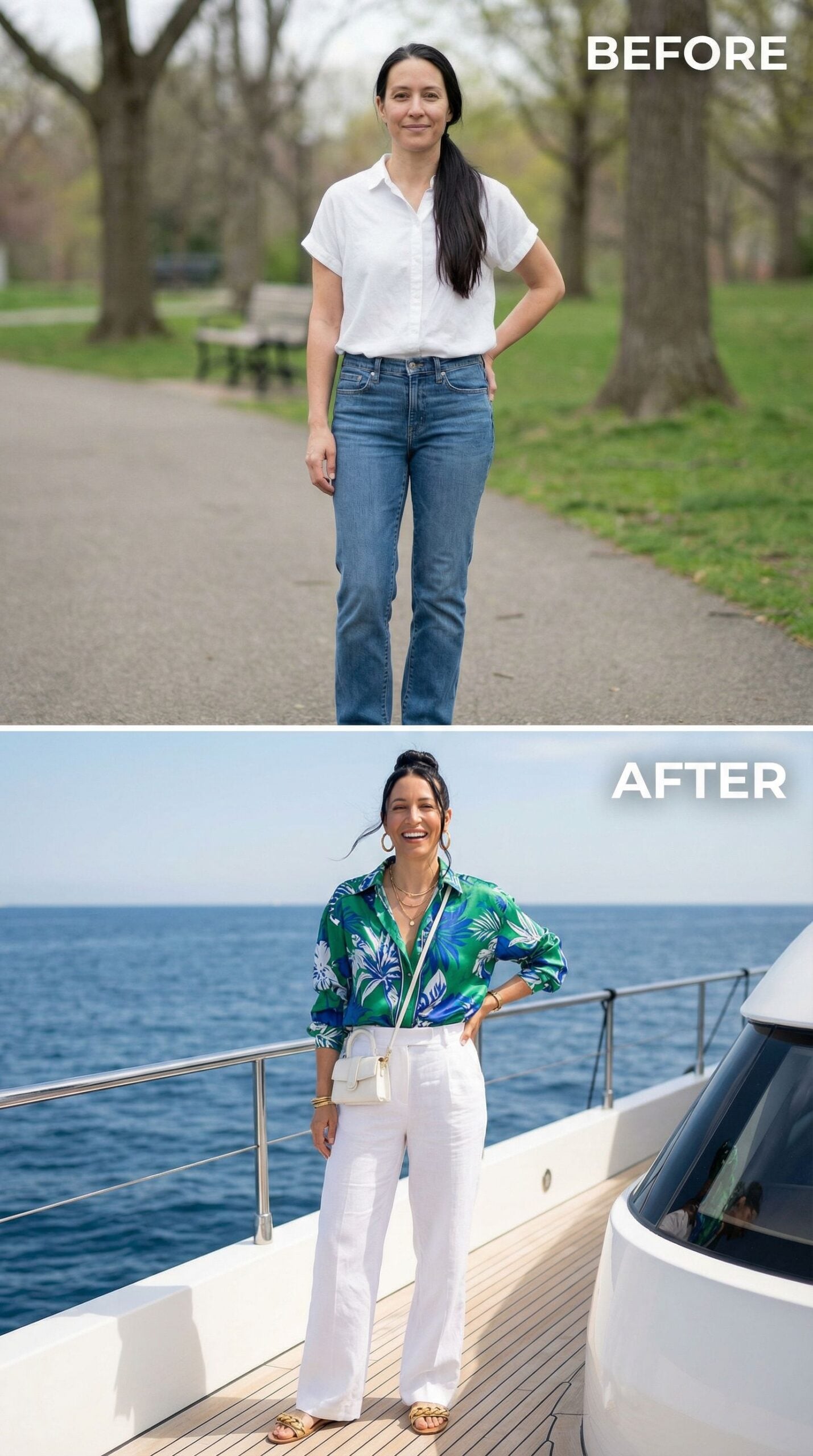 From Park Path to Yacht Deck: One Woman's Resort Luxe Arrival