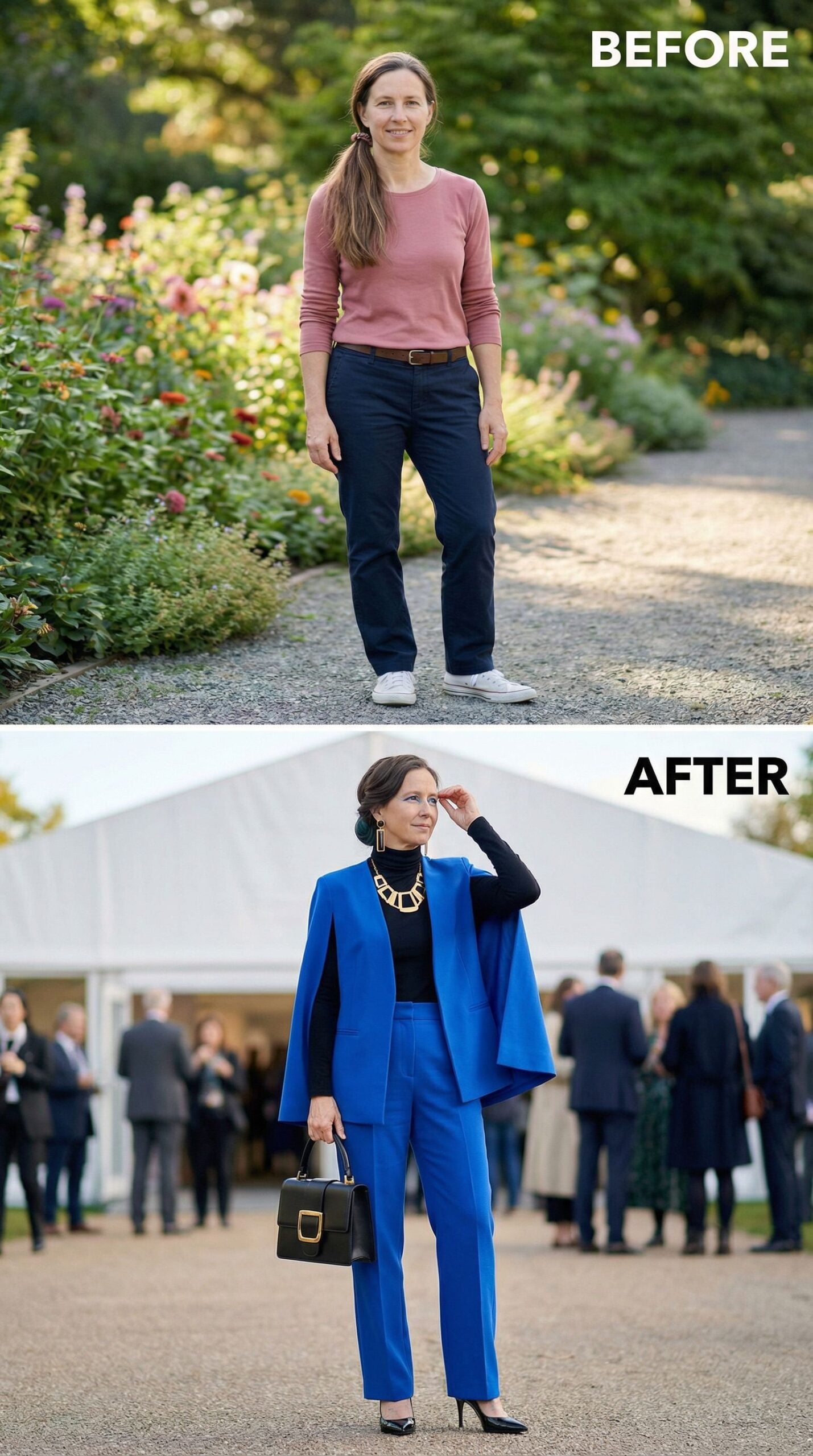 Cobalt Suiting Replaces Casual Garden Gear