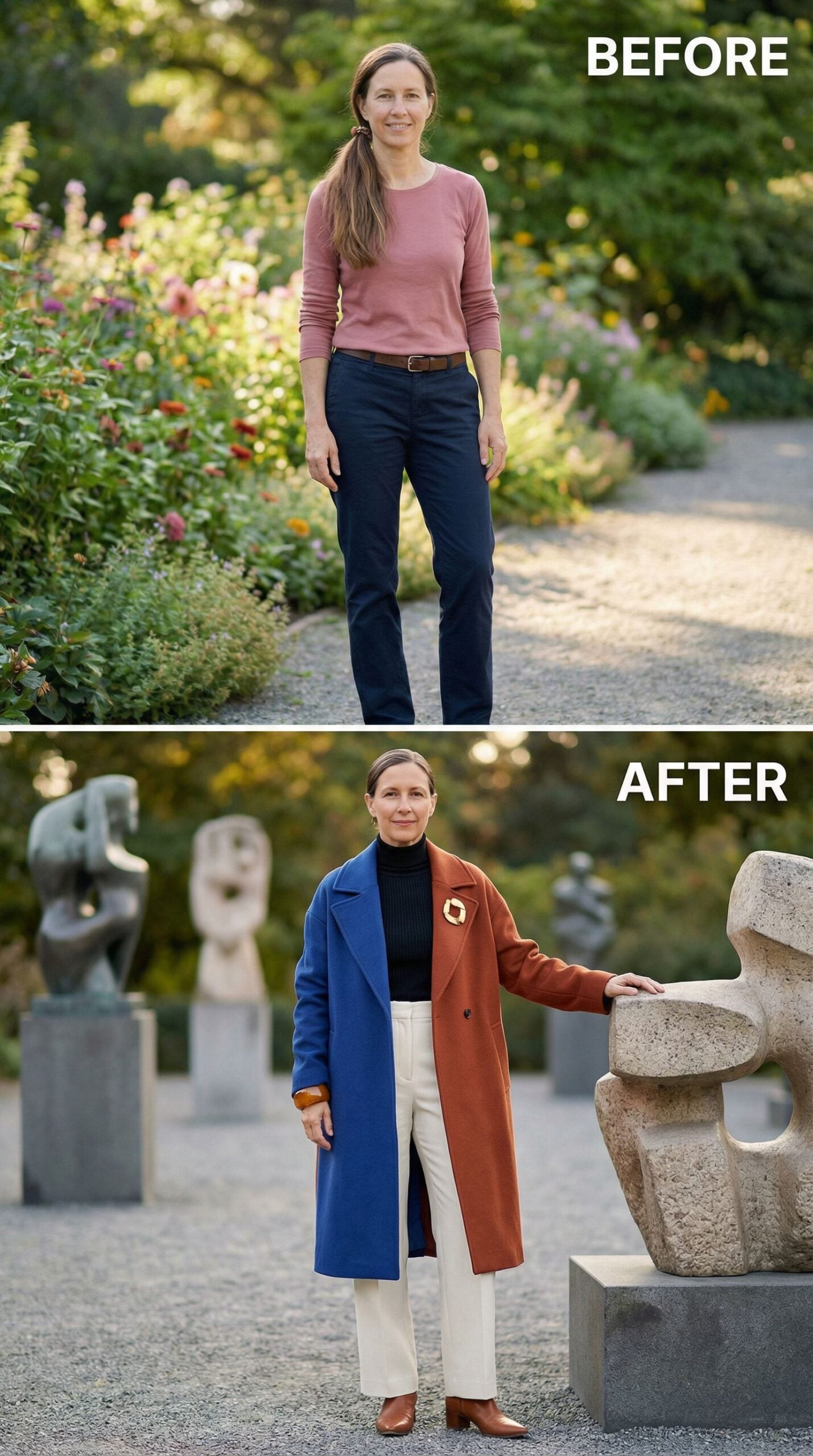 From Garden Path Casual to Color-Blocked Sophistication