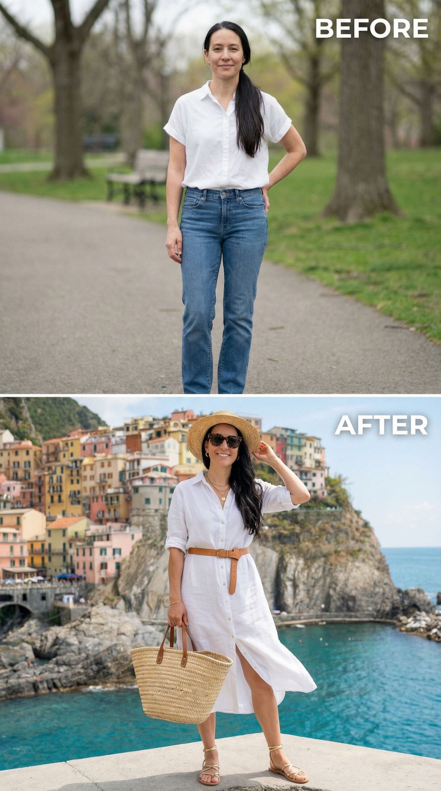 From Park Path to Cinque Terre: One White Dress Does All the Work