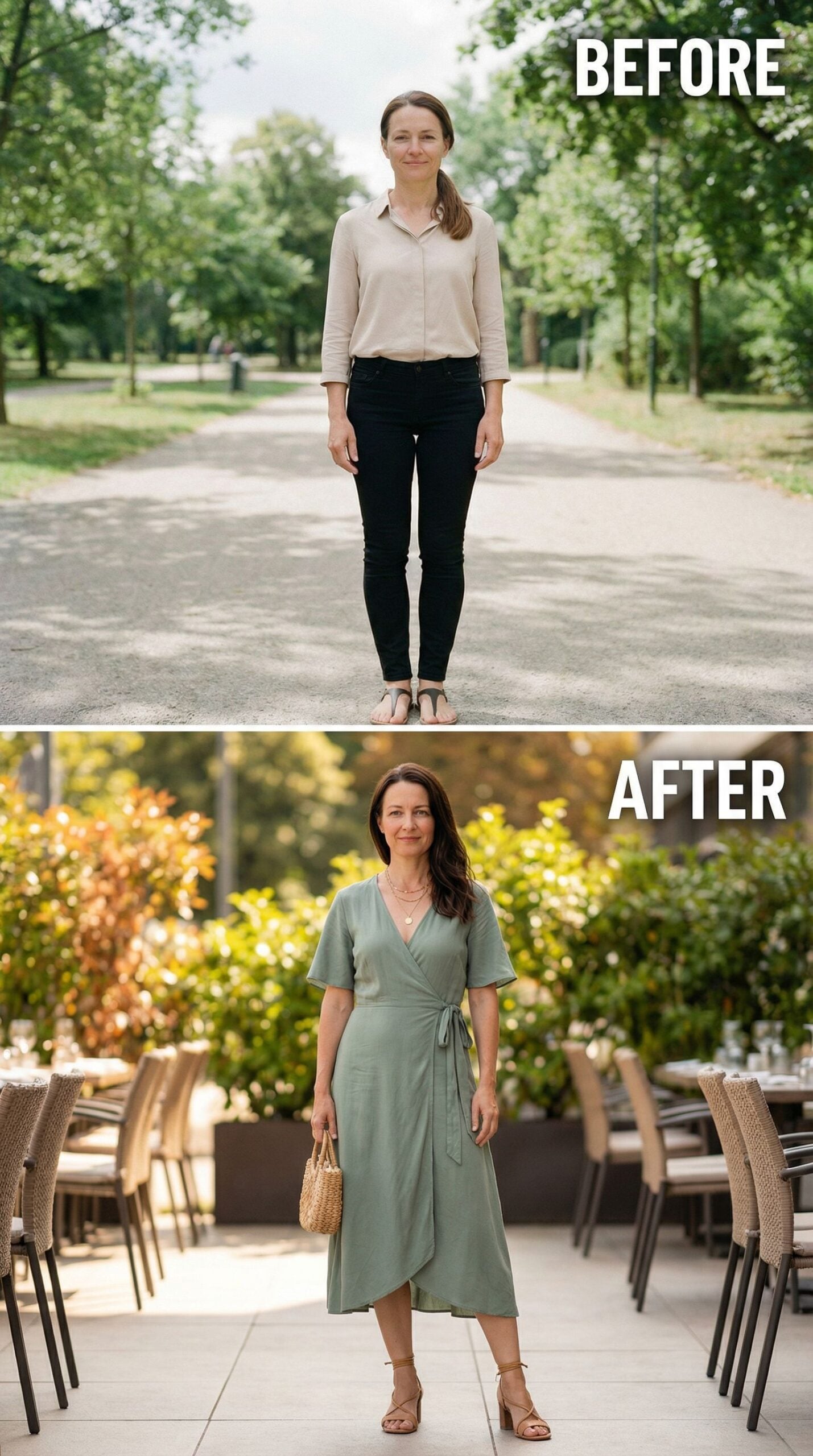 Sage Green, Gold Chain, and the Art of Knowing Exactly What You're Doing