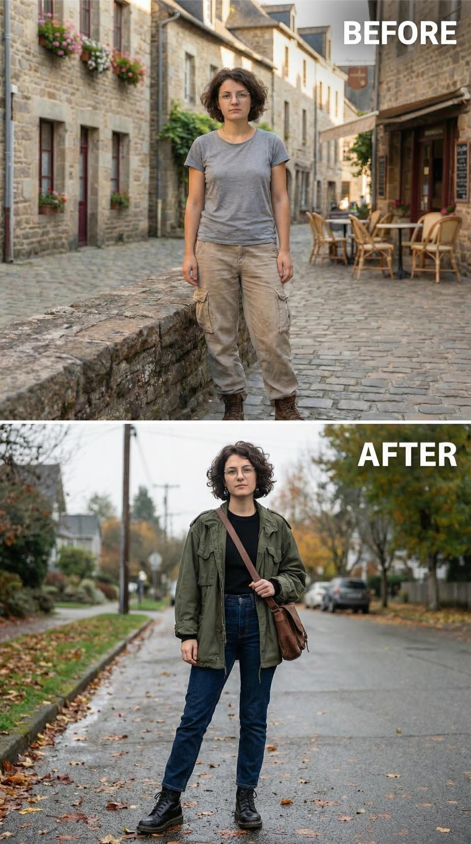 Beige Cargo Slouch Shed for Olive Field Jacket and Denim Authority