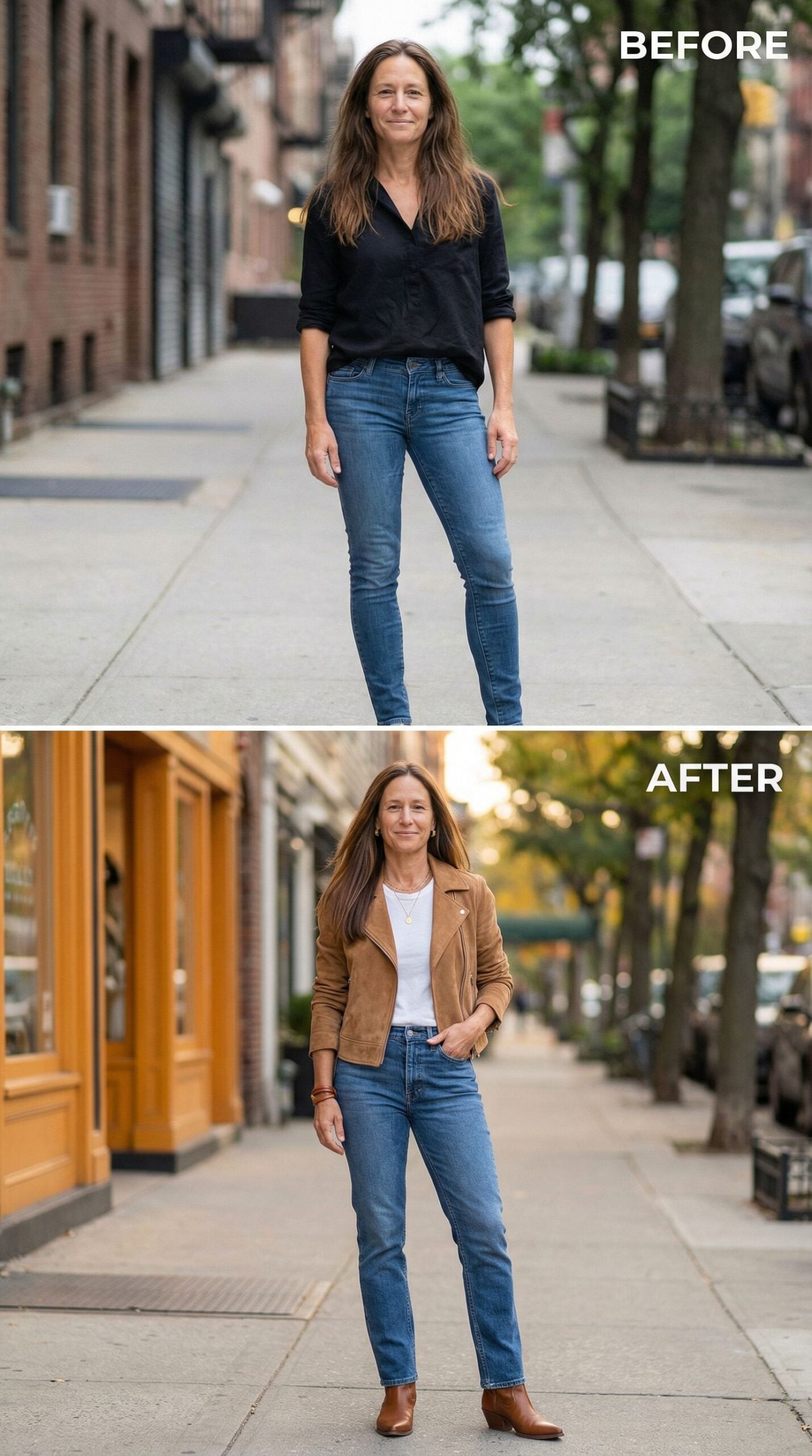 From Sidewalk Basic to Coastal Cowgirl in One Outfit Change