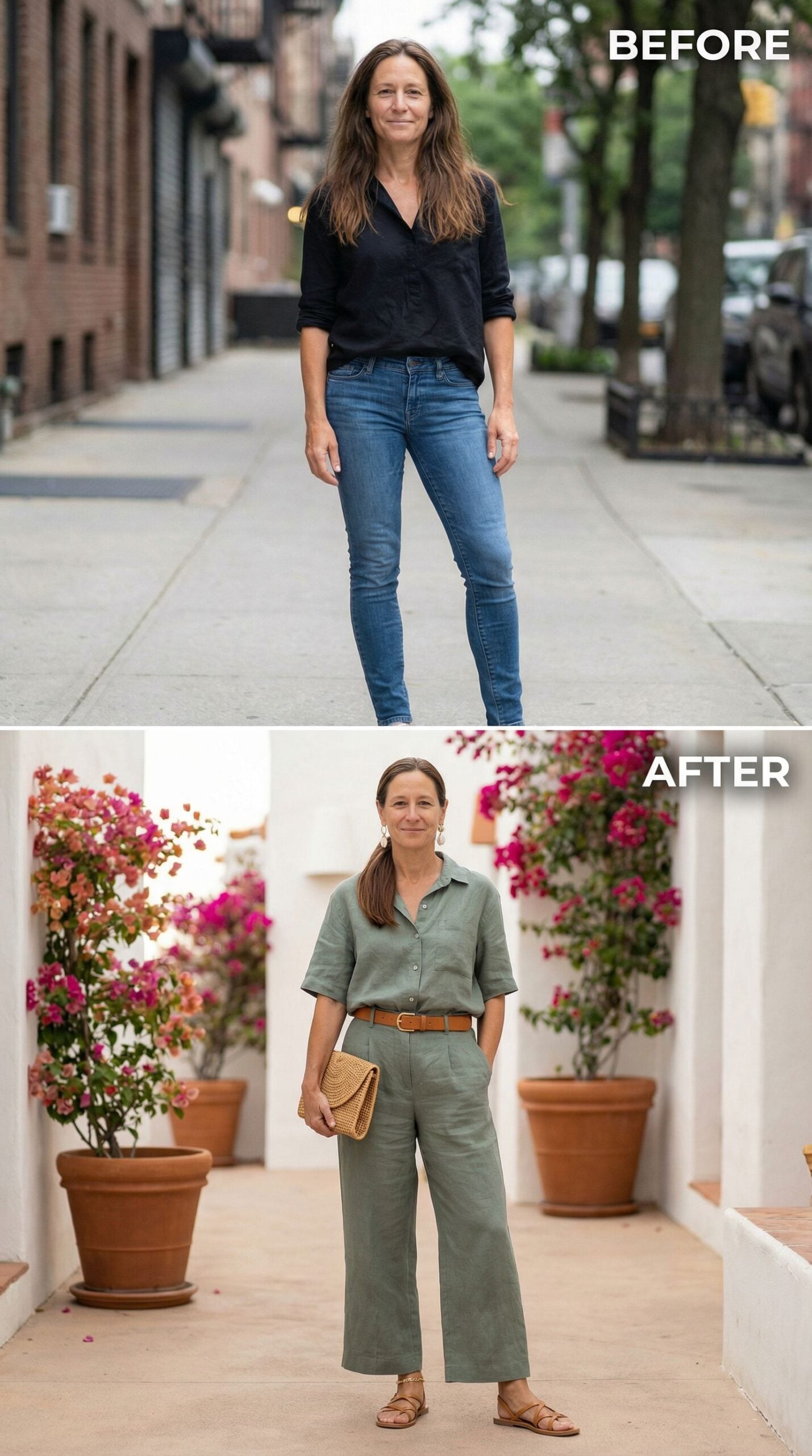 From Washed-Out Black to Sage Linen: How One Outfit Reset Everything