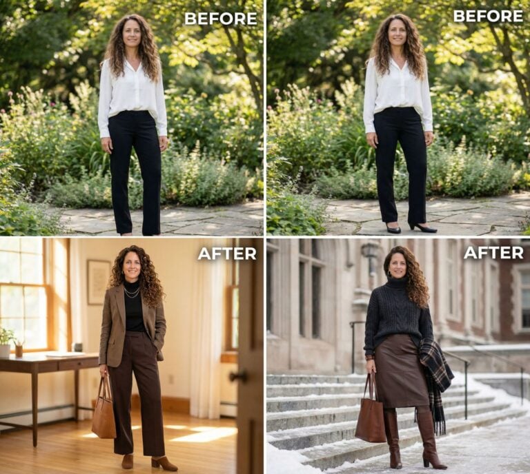 27 Magnetic Intellectual Before & After Makeover Looks for the 40+ Women Who Loathe Looking Like a Simpleton