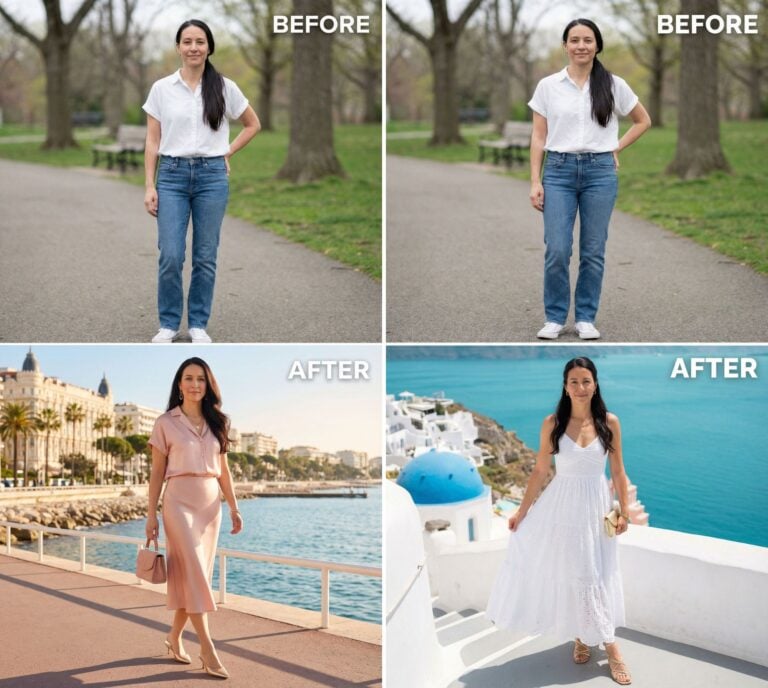 She Was so Taken with the White Lotus Luxury Resort Look that She Wanted it for Herself. She Asked AI for Makeover Ideas. These Are the 28 Before & After Results