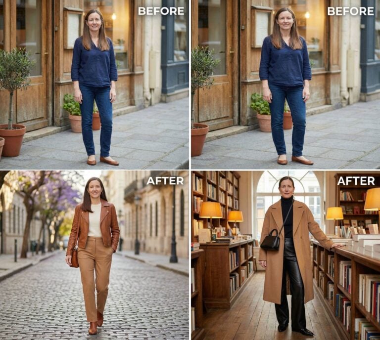 30 Before & After Makeover Ideas That Prove 1970s Quiet Luxury Nomad Can Be the Perfect Aesthetic for 40+ Women