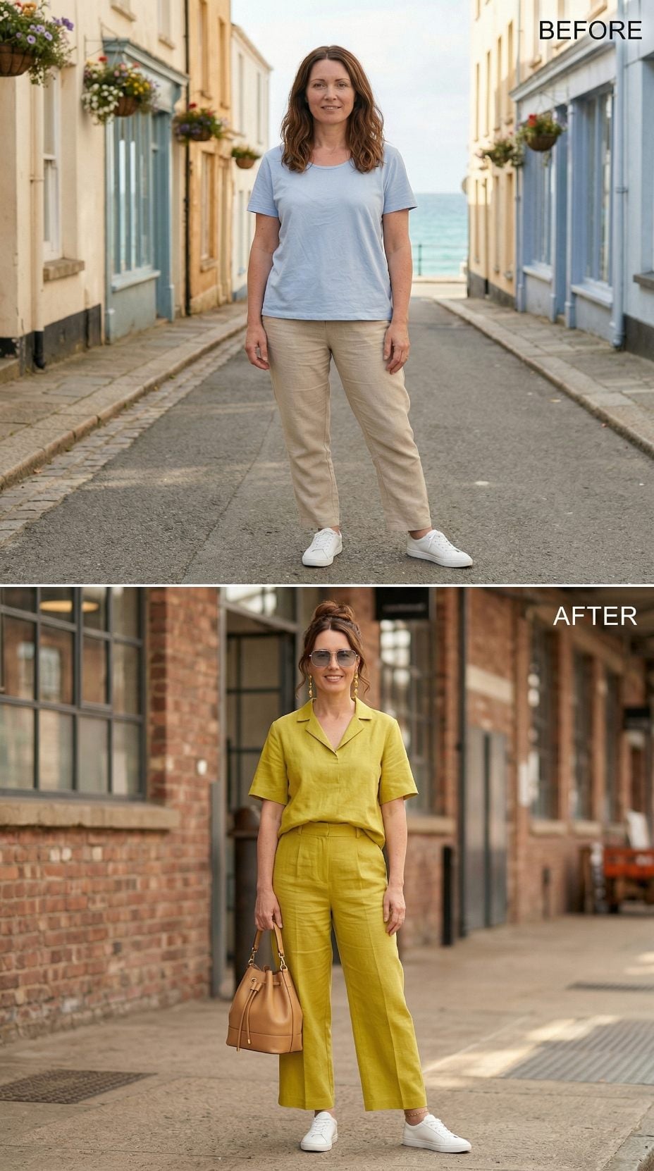 Chartreuse Linen Co-ord and the Aquarius Makeover That Changed Everything Except the Shoes