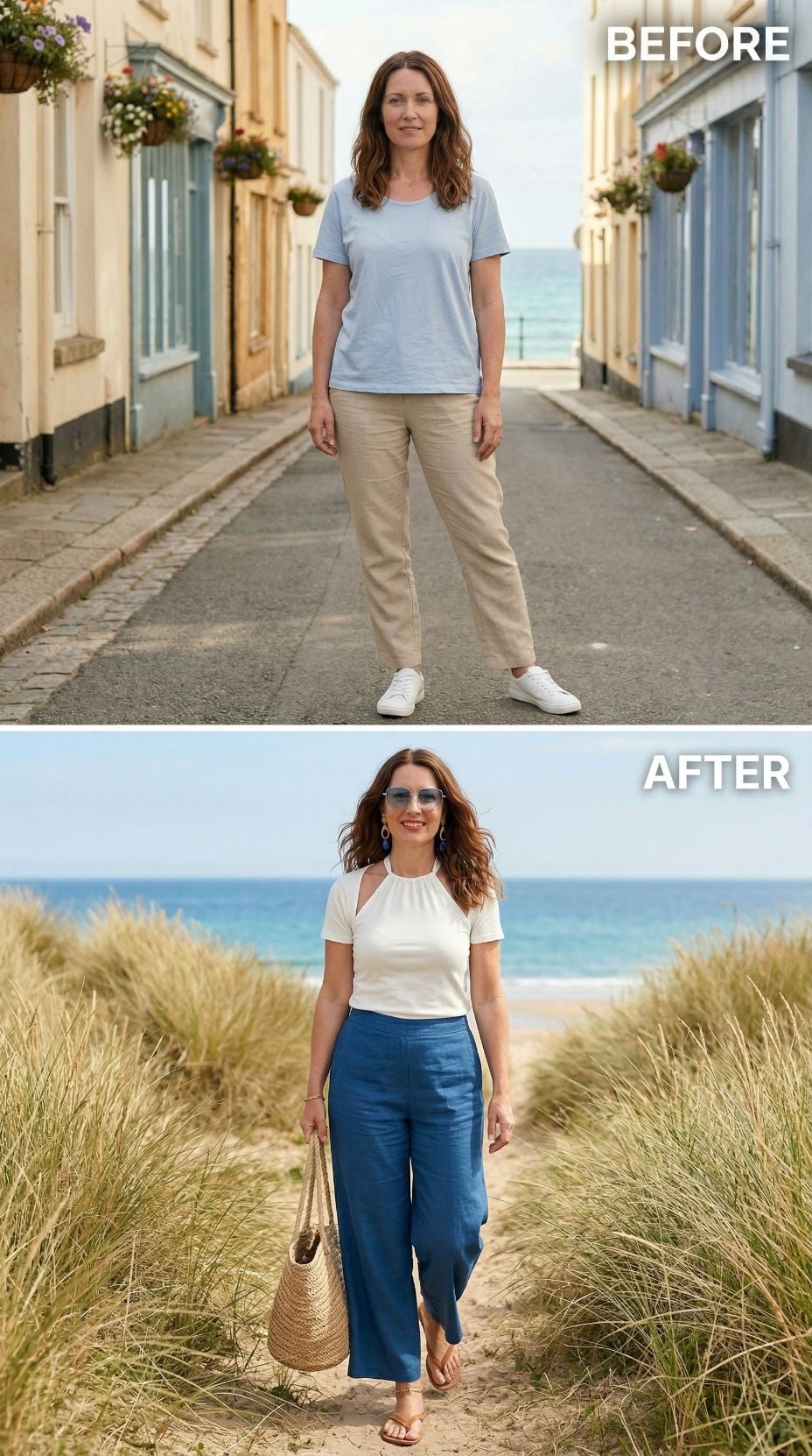 Sand Dunes, Blue Linen, and What AI Handed an Aquarius Who Thought She Knew Her Own Wardrobe