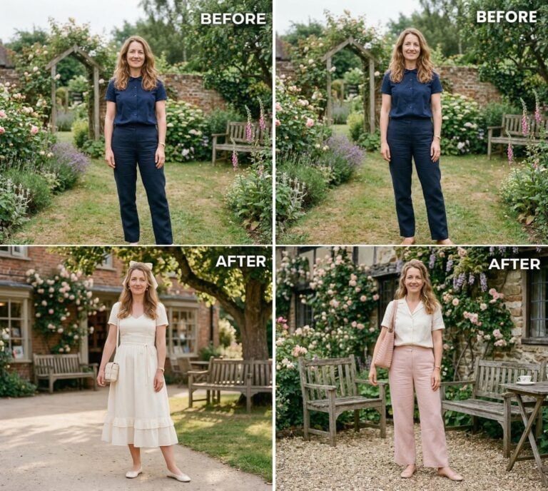 45 Year Old Woman with Astrology Sign Cancer Asked AI to Recreate Her Look for Summer to Align with Her Sign. These Are the 25 Before & After Results