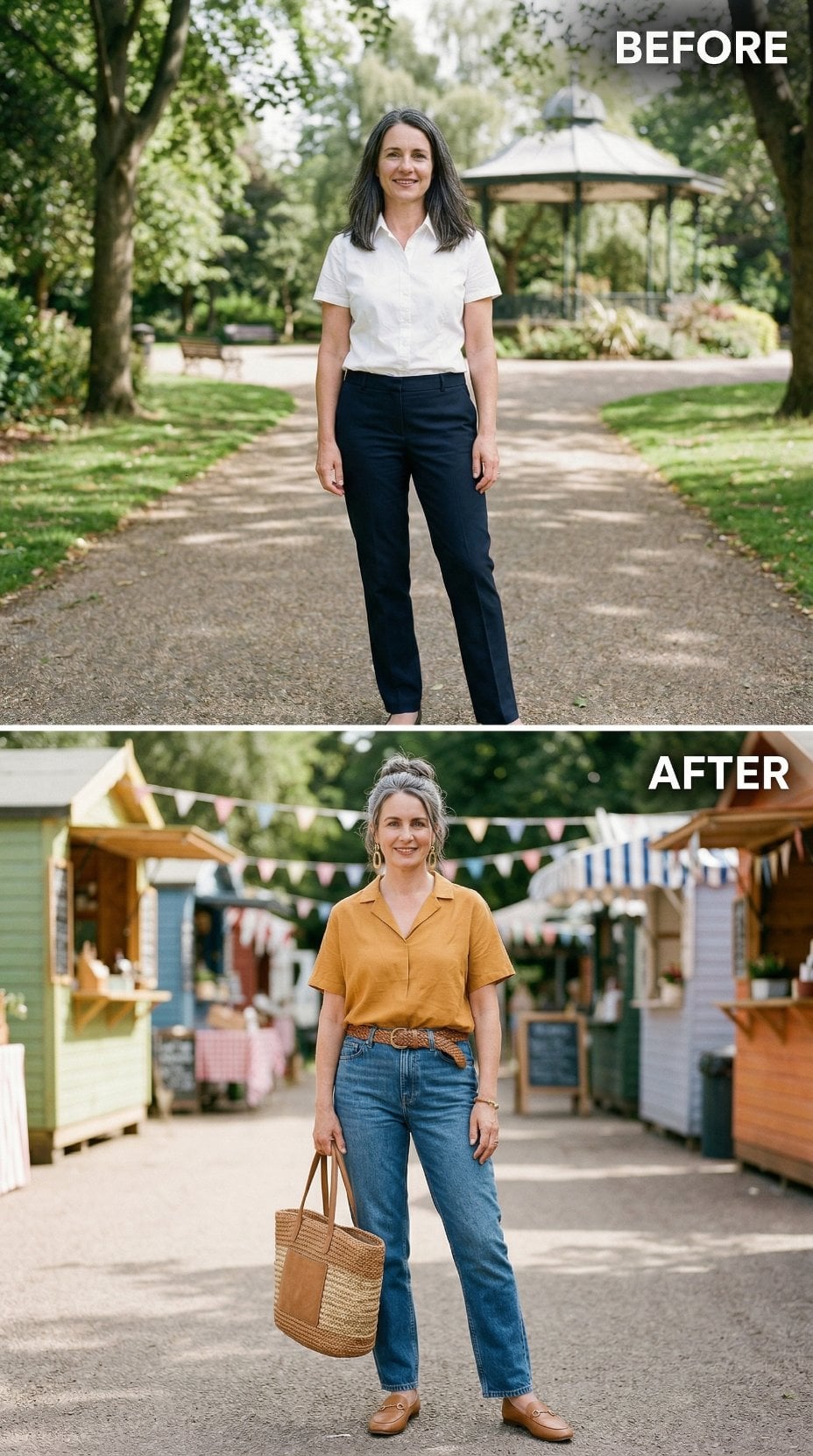 Marigold Linen, High-Rise Denim, and the Quiet Power of Knowing Your Palette