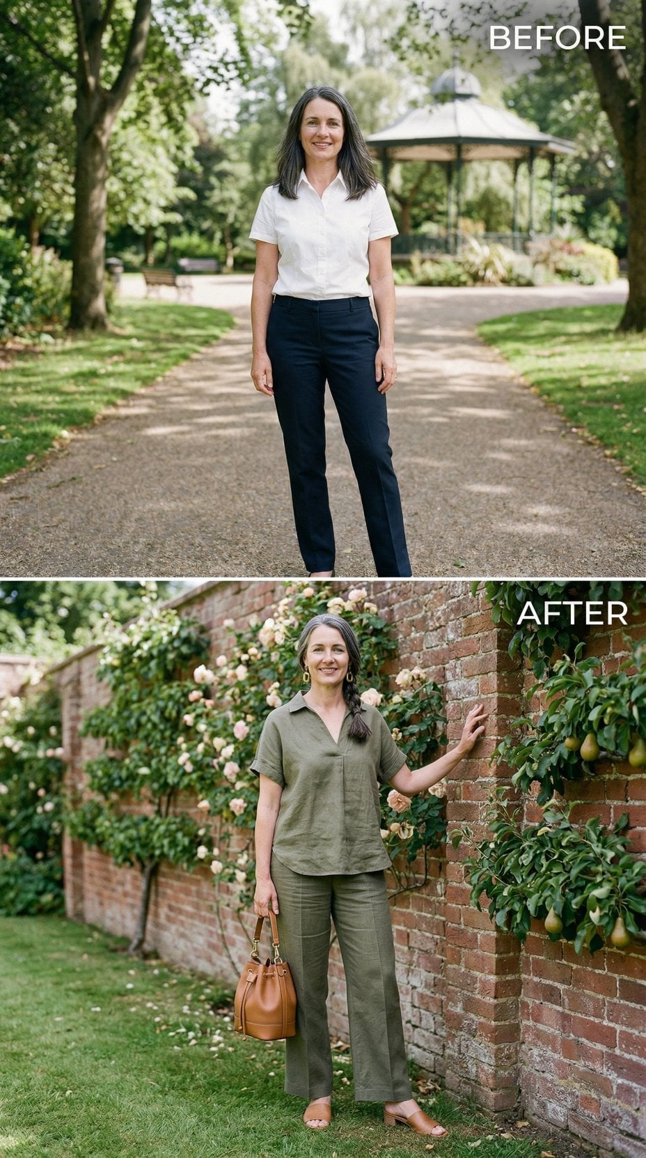 Olive Linen, a Braided Tail, and the Art of Dressing Like You Mean It