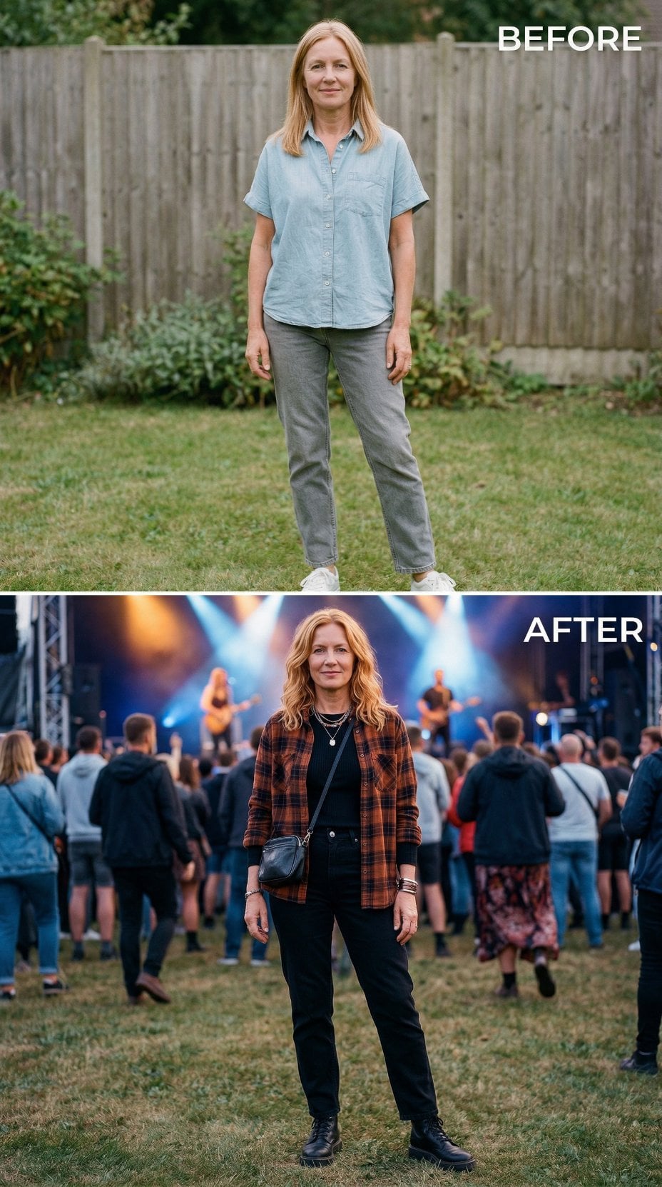 Plaid Flannel and Black Denim Turn Concert Grounds Into Stage