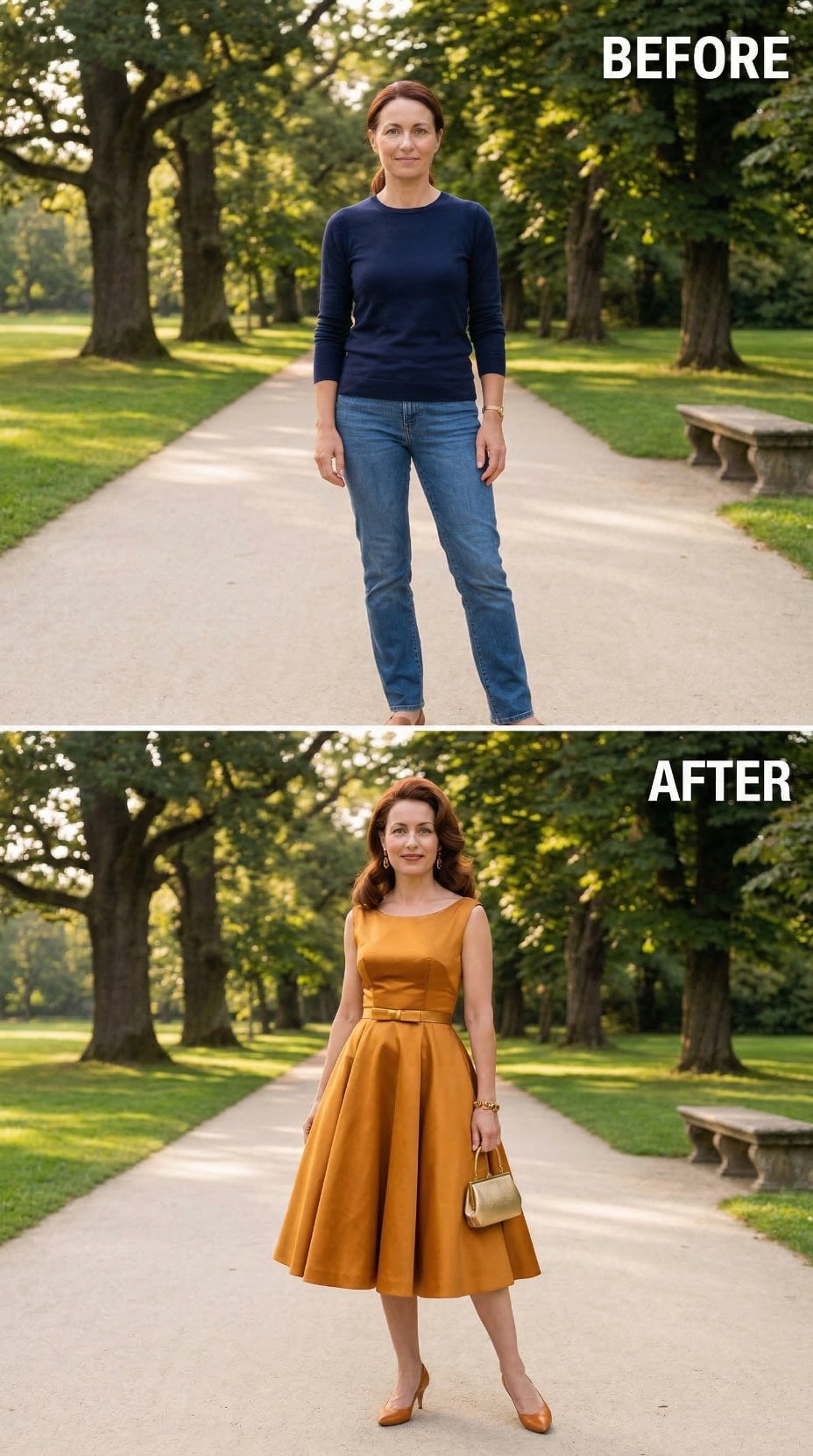 Copper Satin and a Full Skirt: Her Golden Era Identity Locks Into Place