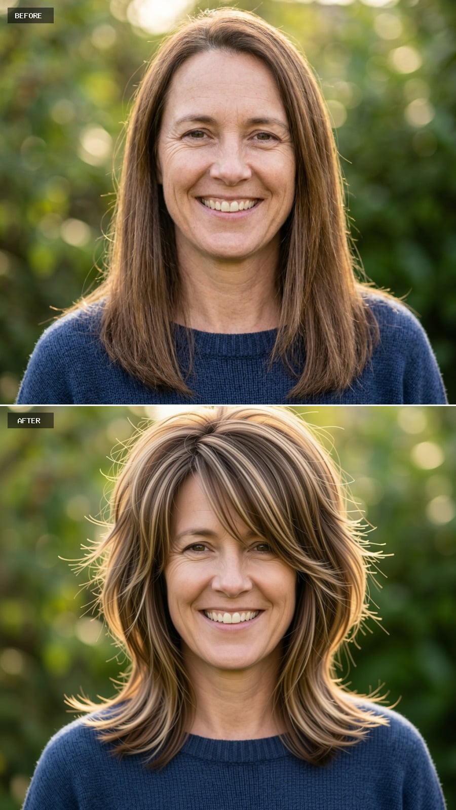 Highlights and Layers Flip the Script on Plain Brunette Length