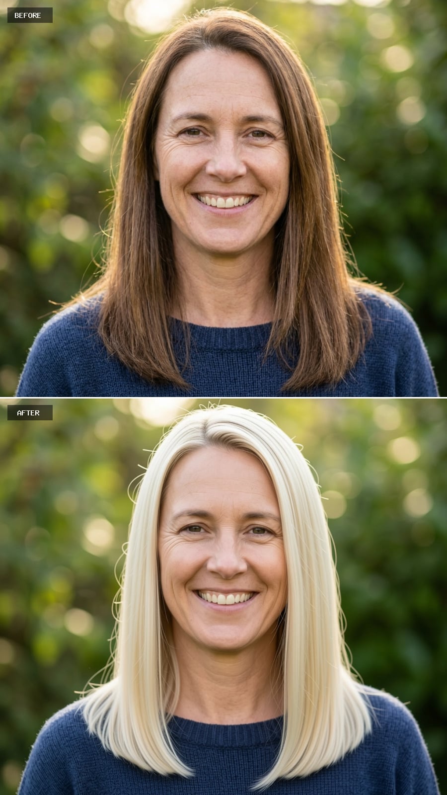 Platinum Blonde Takes Over Where Brunette Length Had Nothing Left to Say