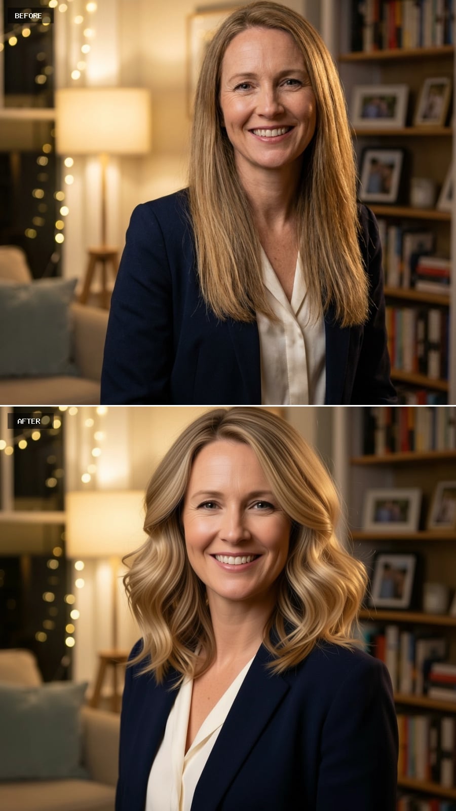 Wavy Layers and Highlights That Make Shoulder-Length Look Like a Whole New Category